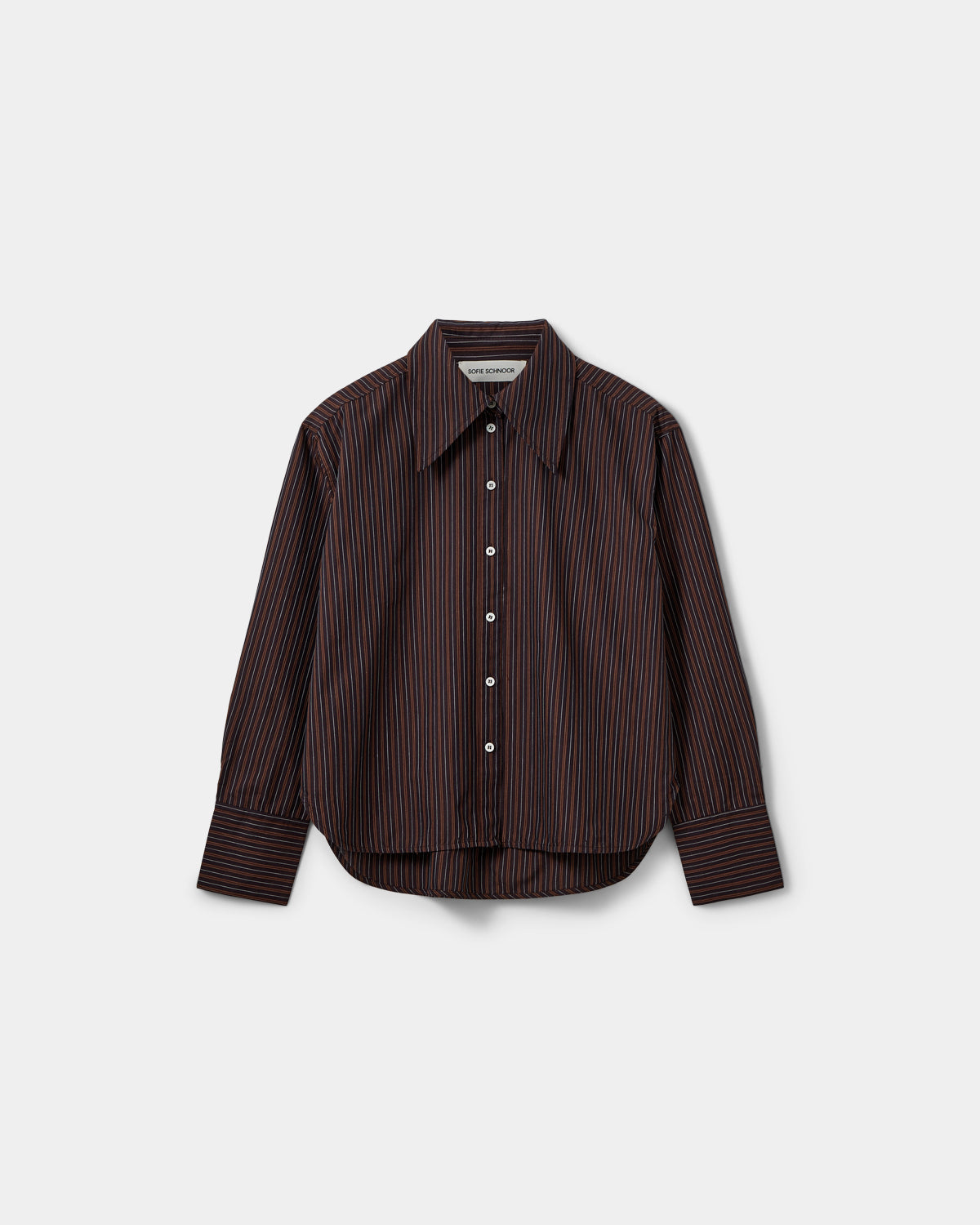 Sofie Schnoor WOMEN MASHASW STRIPED SHIRT Shirt 7171 Dark Plum