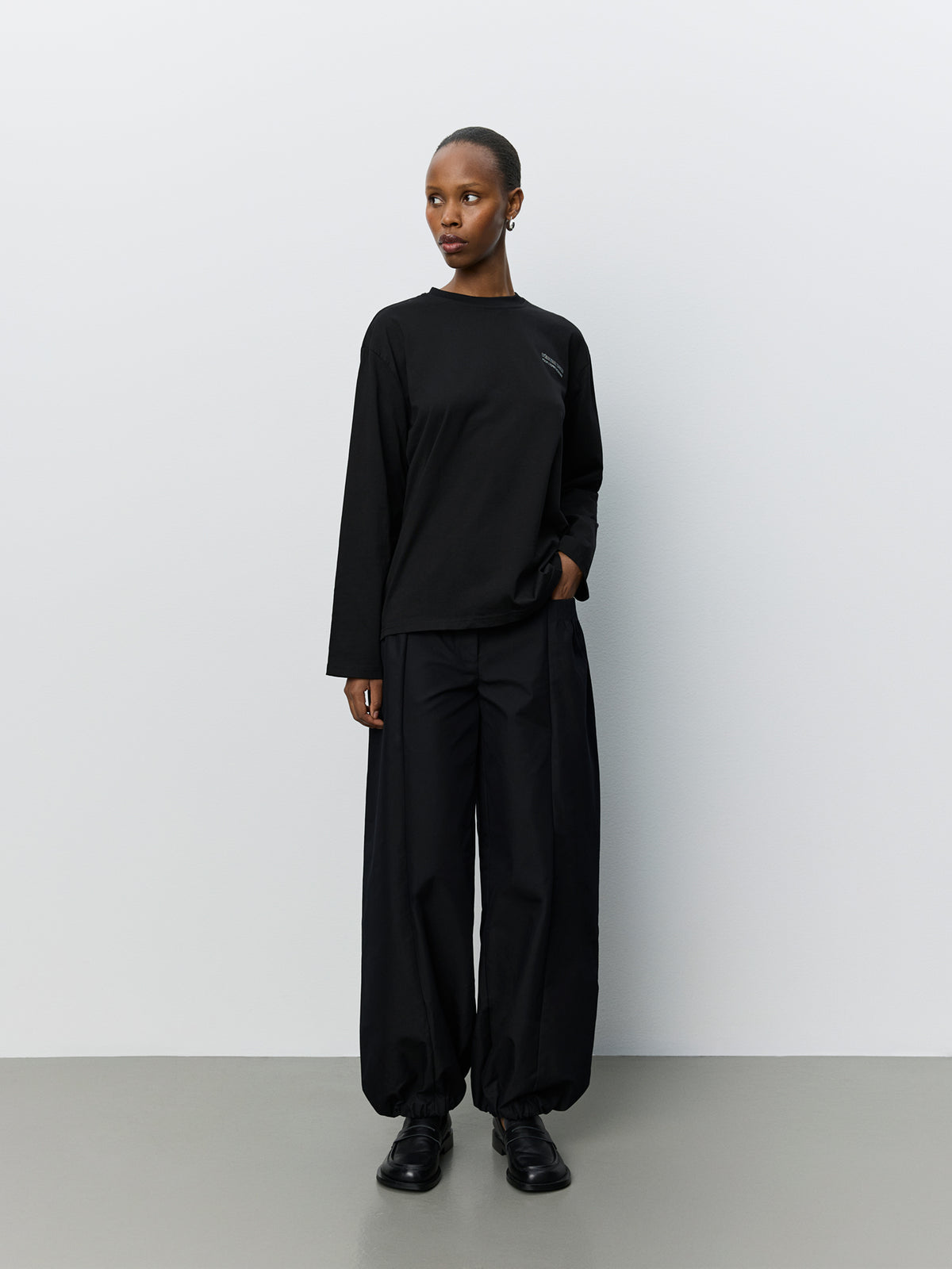 Sofie Schnoor WOMEN MASYSW BOXY T-SHIRT T-shirt Long Sleeve 1000 Black
