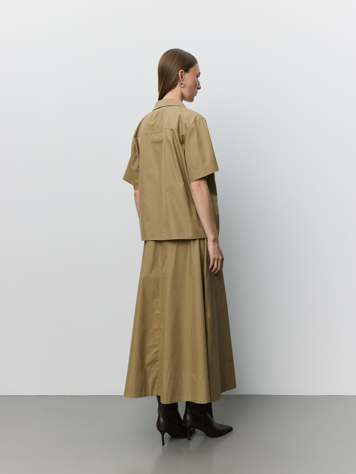 Sofie Schnoor WOMEN MAVIRASW BOXY SHORT SLEEVE SHIRT Shirt 7055 Light brown