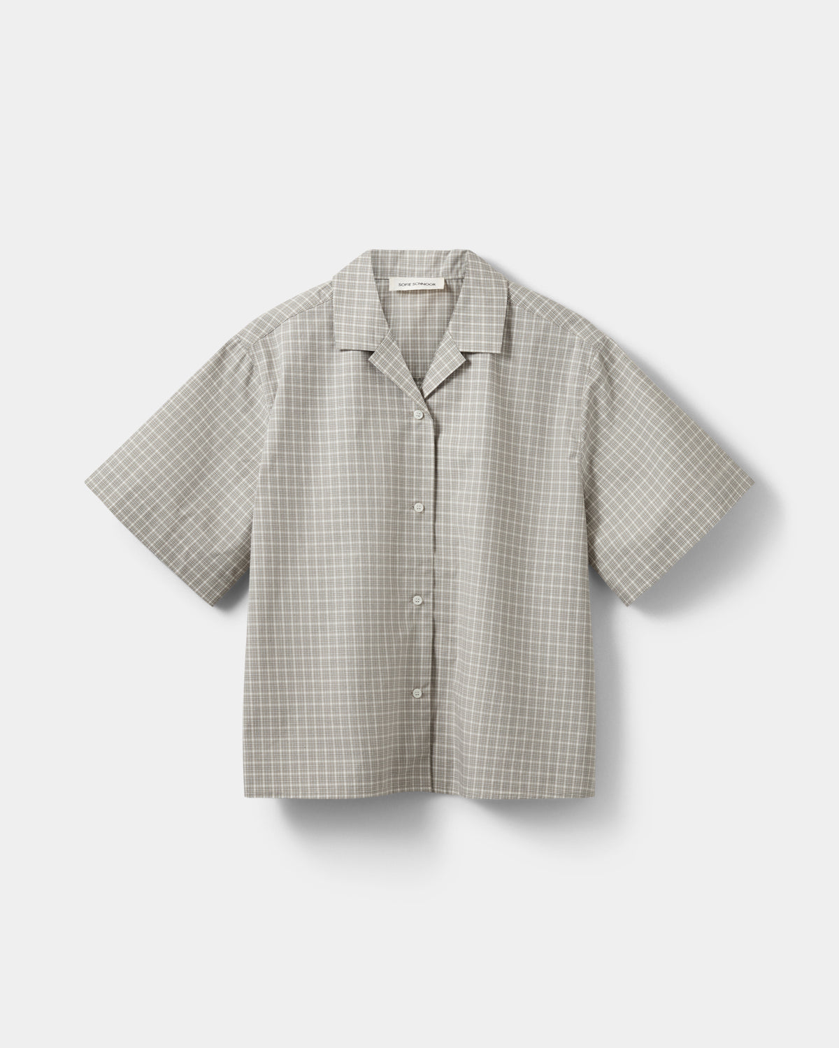 Sofie Schnoor WOMEN MAVISSW SHORT SLEEVE SHIRT Shirt 8040 Grey check