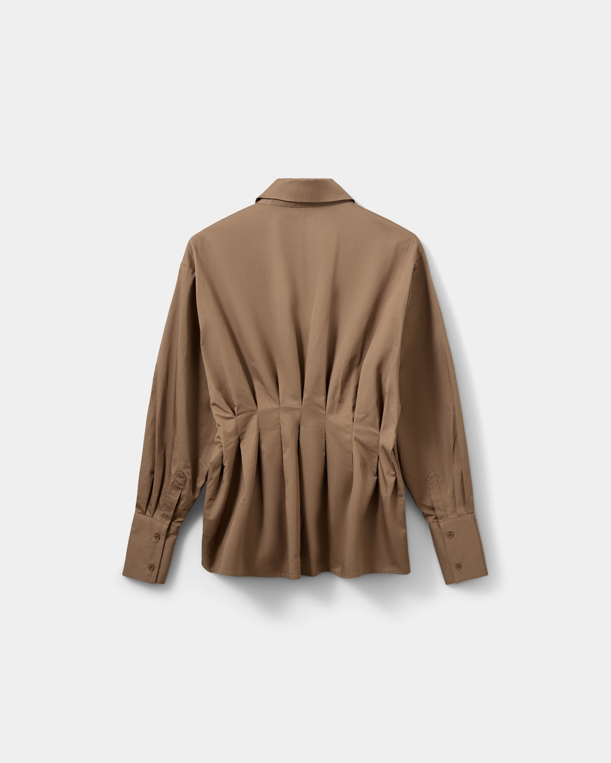 Sofie Schnoor WOMEN MIKRASW FITTED SHIRT WITH PLEATS Shirt 9099 Middle Brown