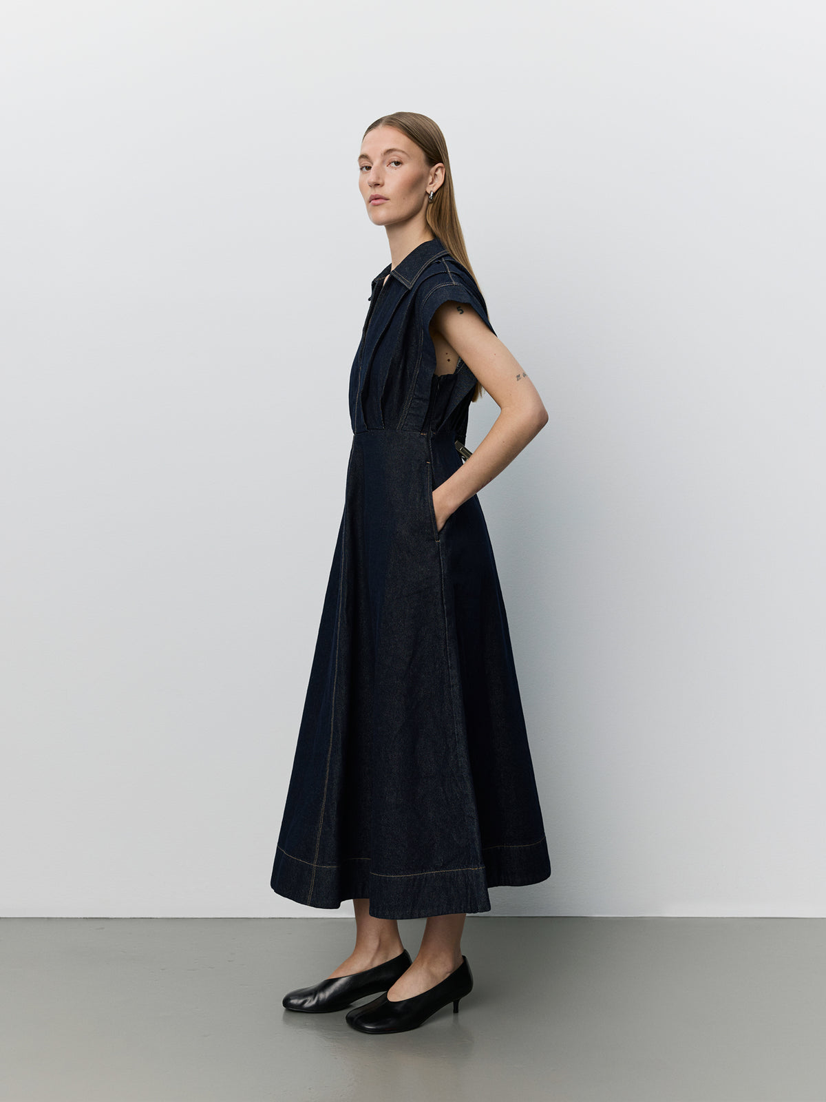 Sofie Schnoor WOMEN MINERASW DENIM DRESS Dress 5090 Dark denim blue