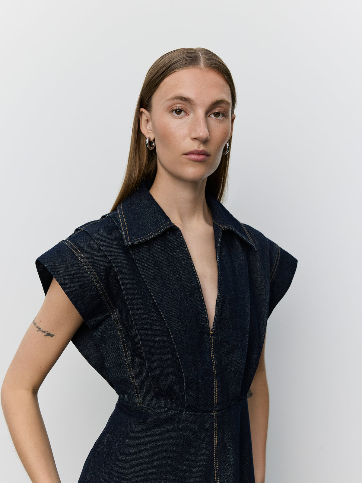 Sofie Schnoor WOMEN MINERASW DENIM DRESS Dress 5090 Dark denim blue