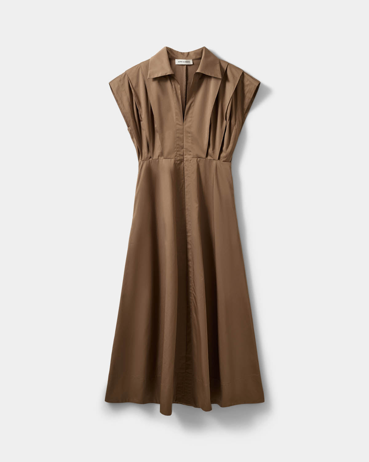 Sofie Schnoor WOMEN MINERASW LONG DRESS WITH PLEATS Dress 9099 Middle Brown