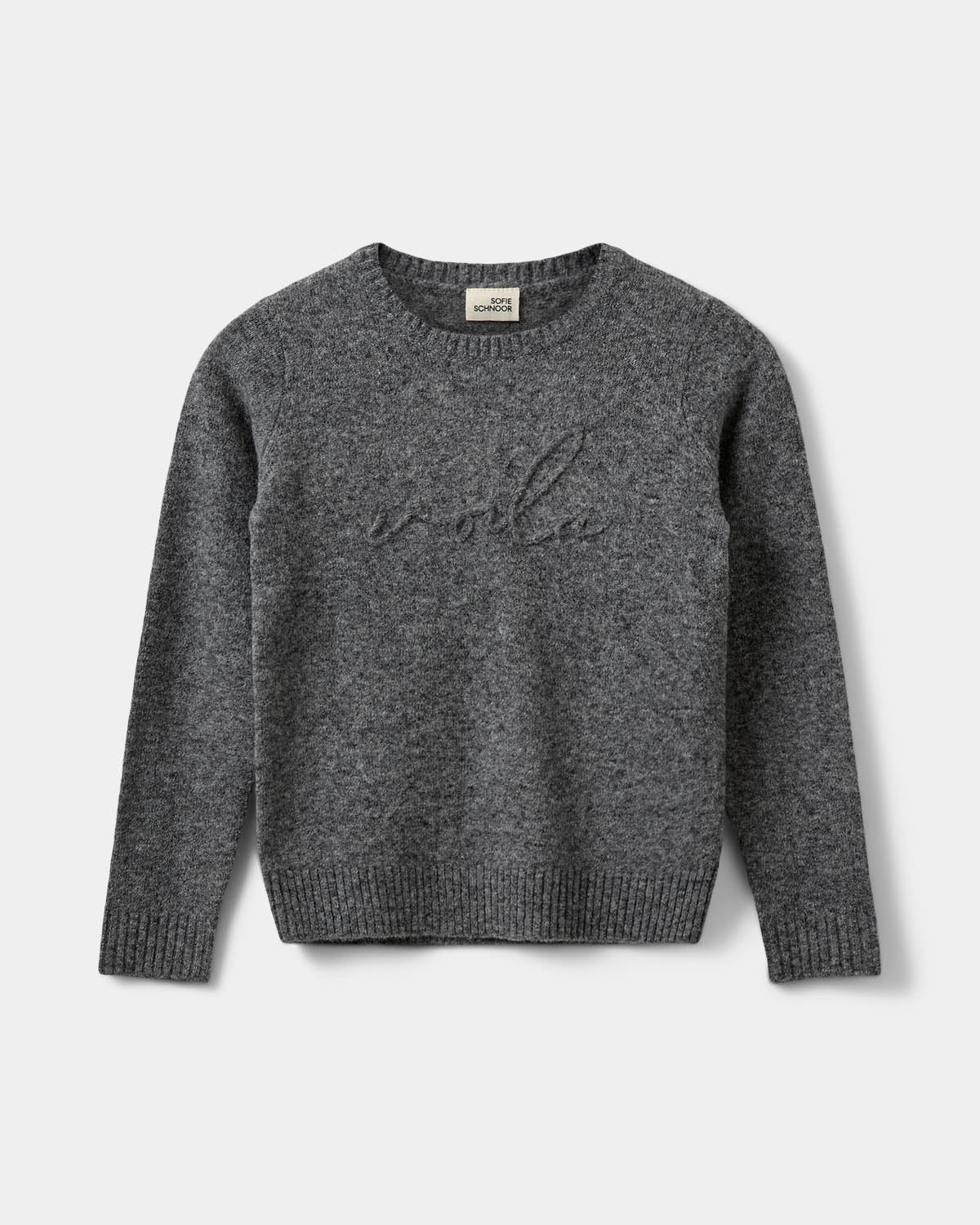 Sofie Schnoor YOUNG MINNIKSY KNIT Knit 8011 Dark grey melange