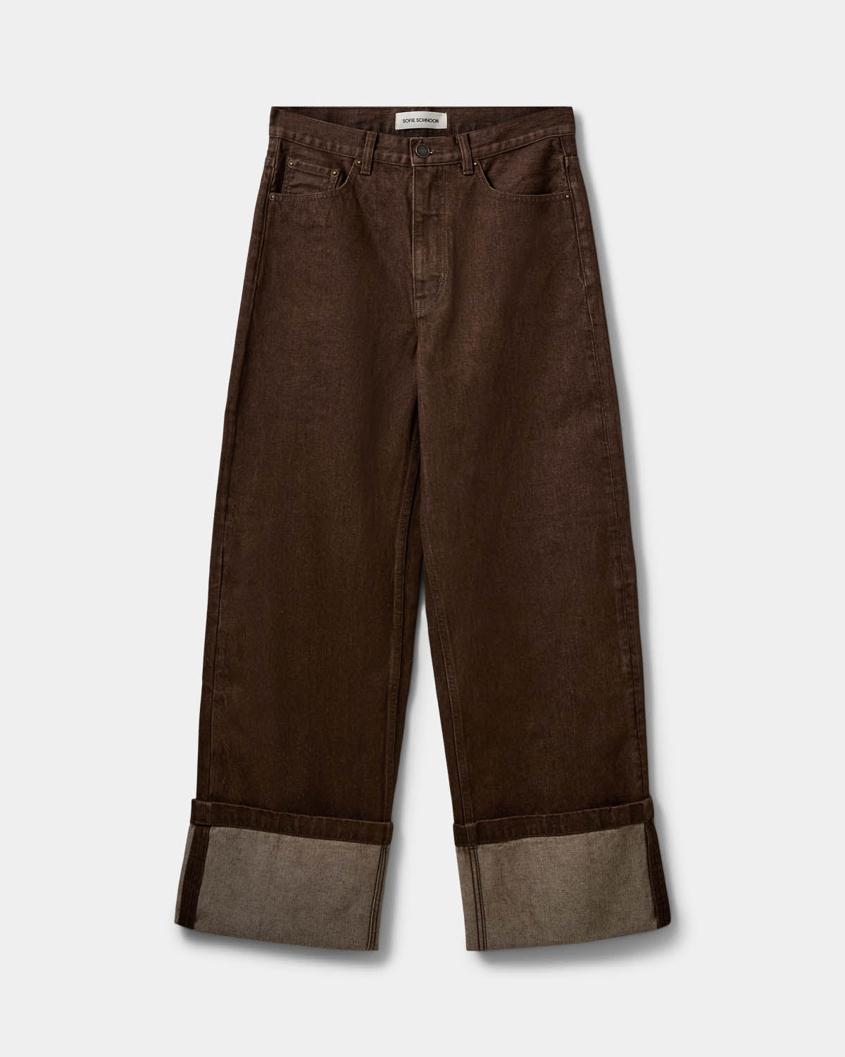 Sofie Schnoor WOMEN MISHASW FOLD UP JEANS Jeans 7025 Dark brown