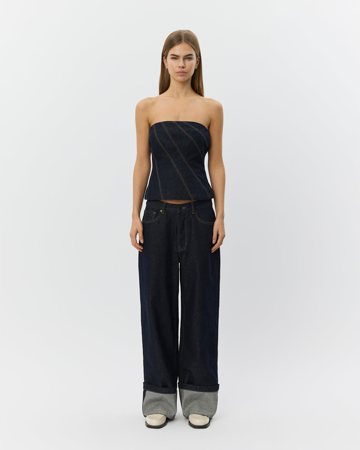 Sofie Schnoor WOMEN MISHASW RAW DENIM JEANS Jeans 5090 Dark denim blue