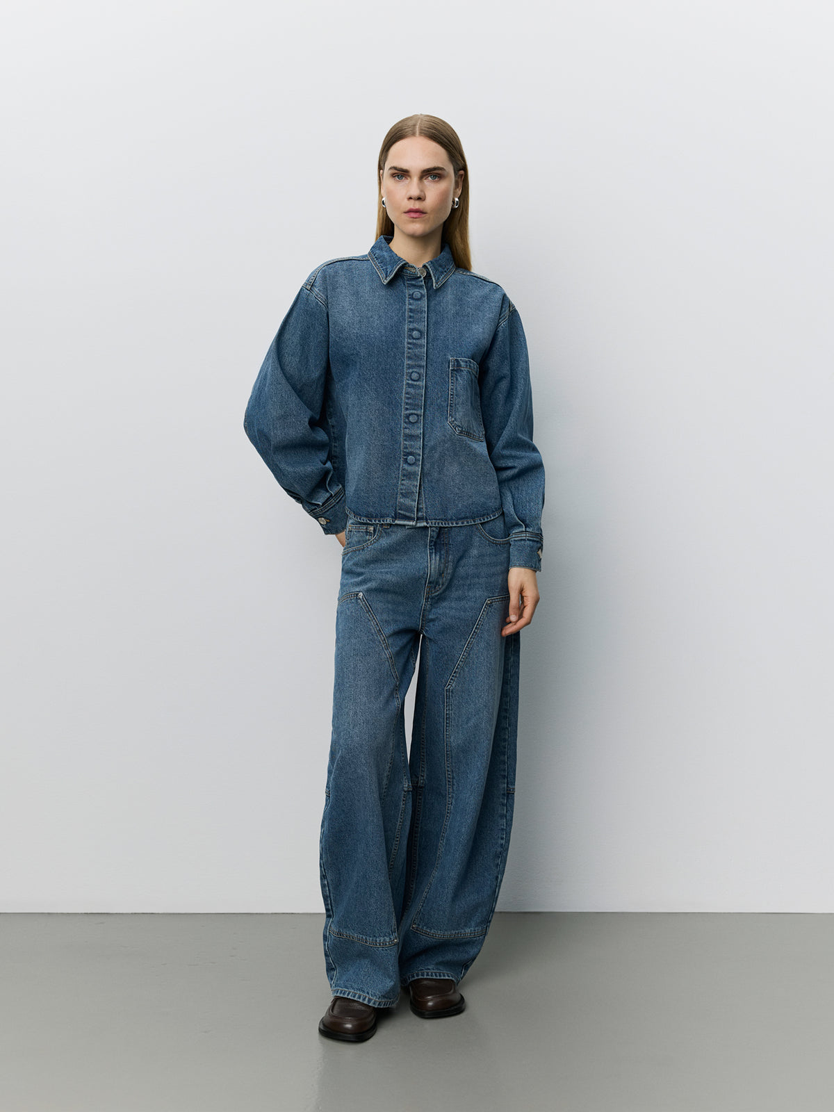 Sofie Schnoor WOMEN NASHIMASW DENIM SHIRT Shirt 5002 Denim blue