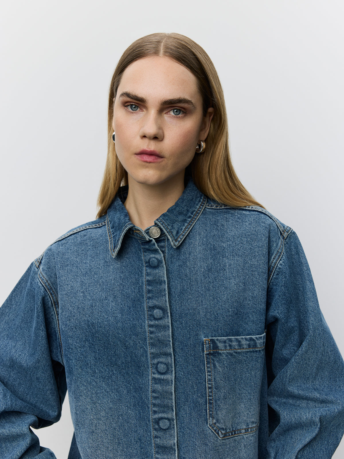 Sofie Schnoor WOMEN NASHIMASW DENIM SHIRT Shirt 5002 Denim blue