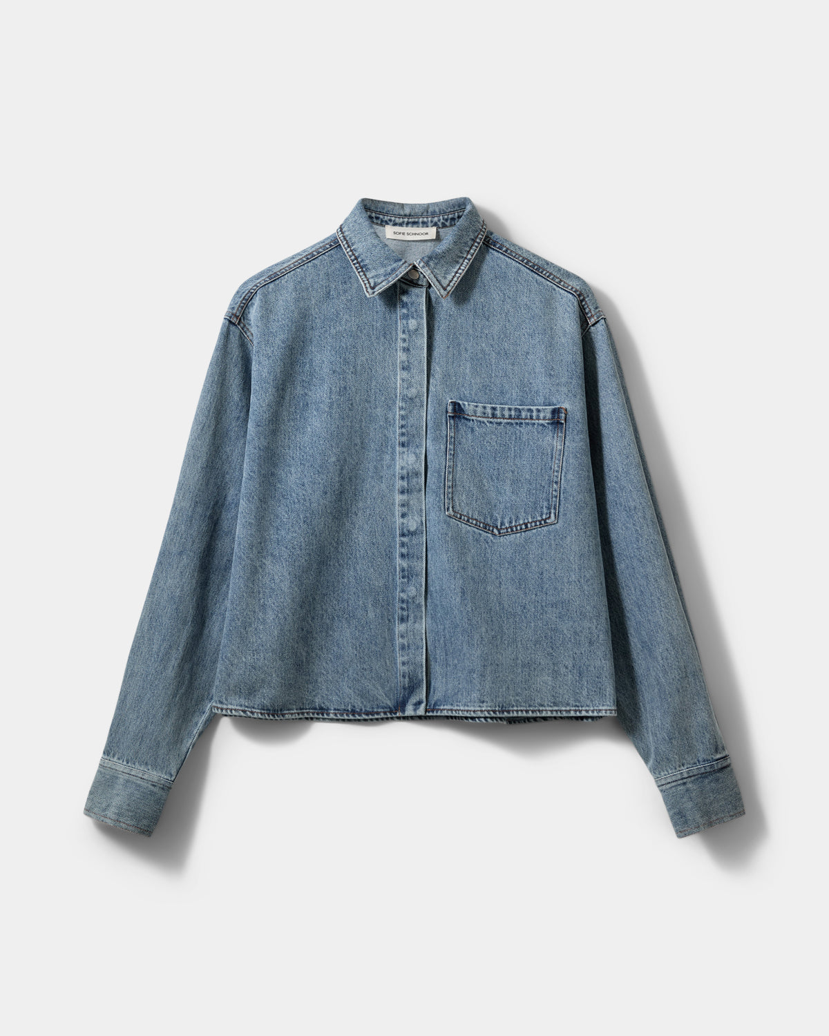 Sofie Schnoor WOMEN NASHSW DENIM BOXY SHIRT JACKET Jacket 5036 Blue