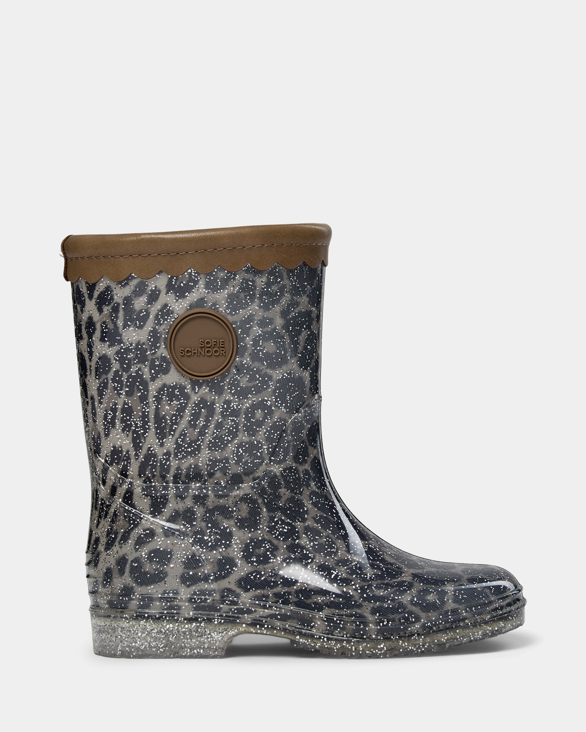 Sofie Schnoor KIDS NILLESK LEO RUBBERBOOT w/o lining Rubber Boot 9086 Light brown leopard