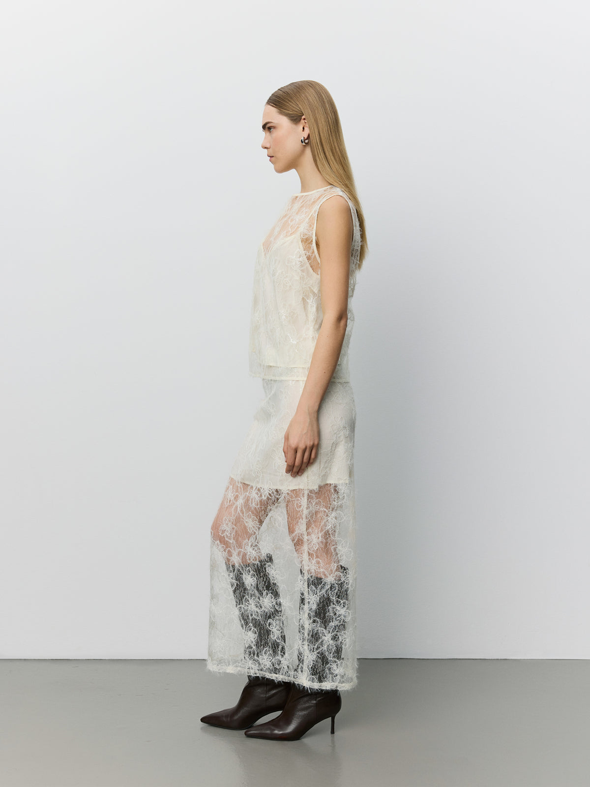 Sofie Schnoor WOMEN OTALIASW MAXI SKIRT Skirt 0158 Creme Yellow