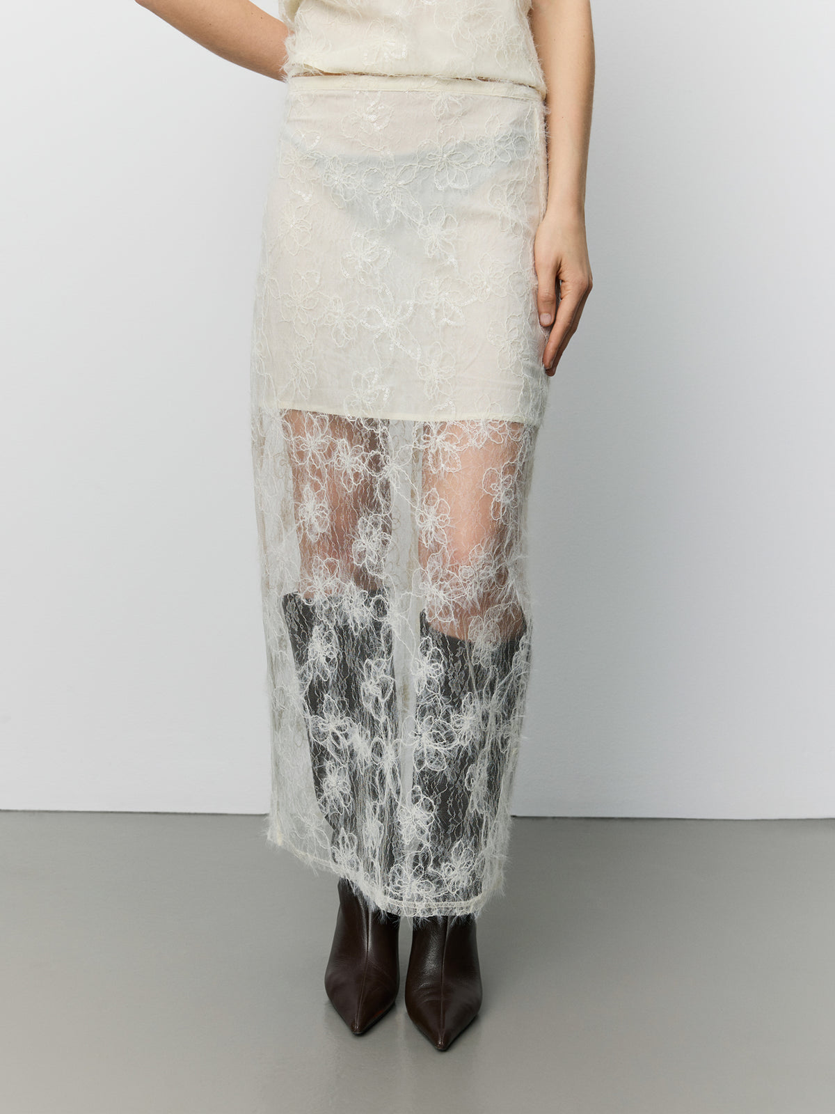 Sofie Schnoor WOMEN OTALIASW MAXI SKIRT Skirt 0158 Creme Yellow