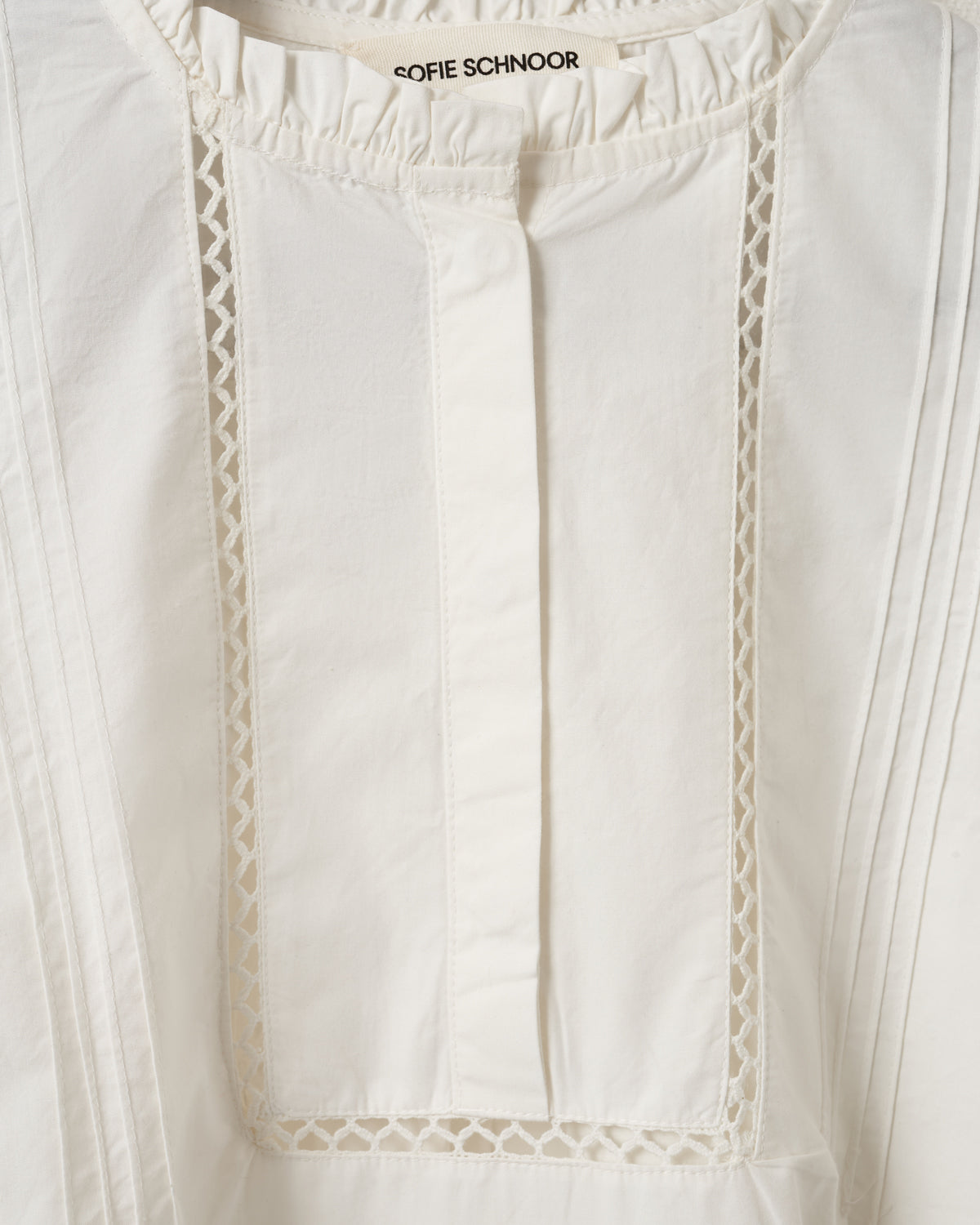 Sofie Schnoor WOMEN OTANIASW FRILL COTTON DRESS Dress 0141 White Alyssum