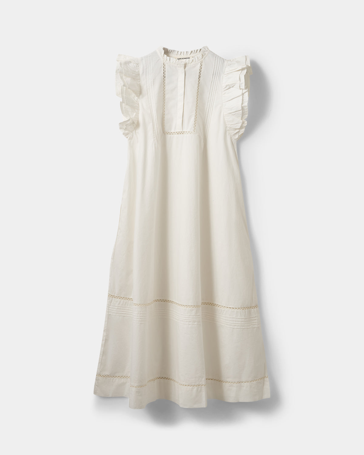 Sofie Schnoor WOMEN OTANIASW FRILL COTTON DRESS Dress 0141 White Alyssum