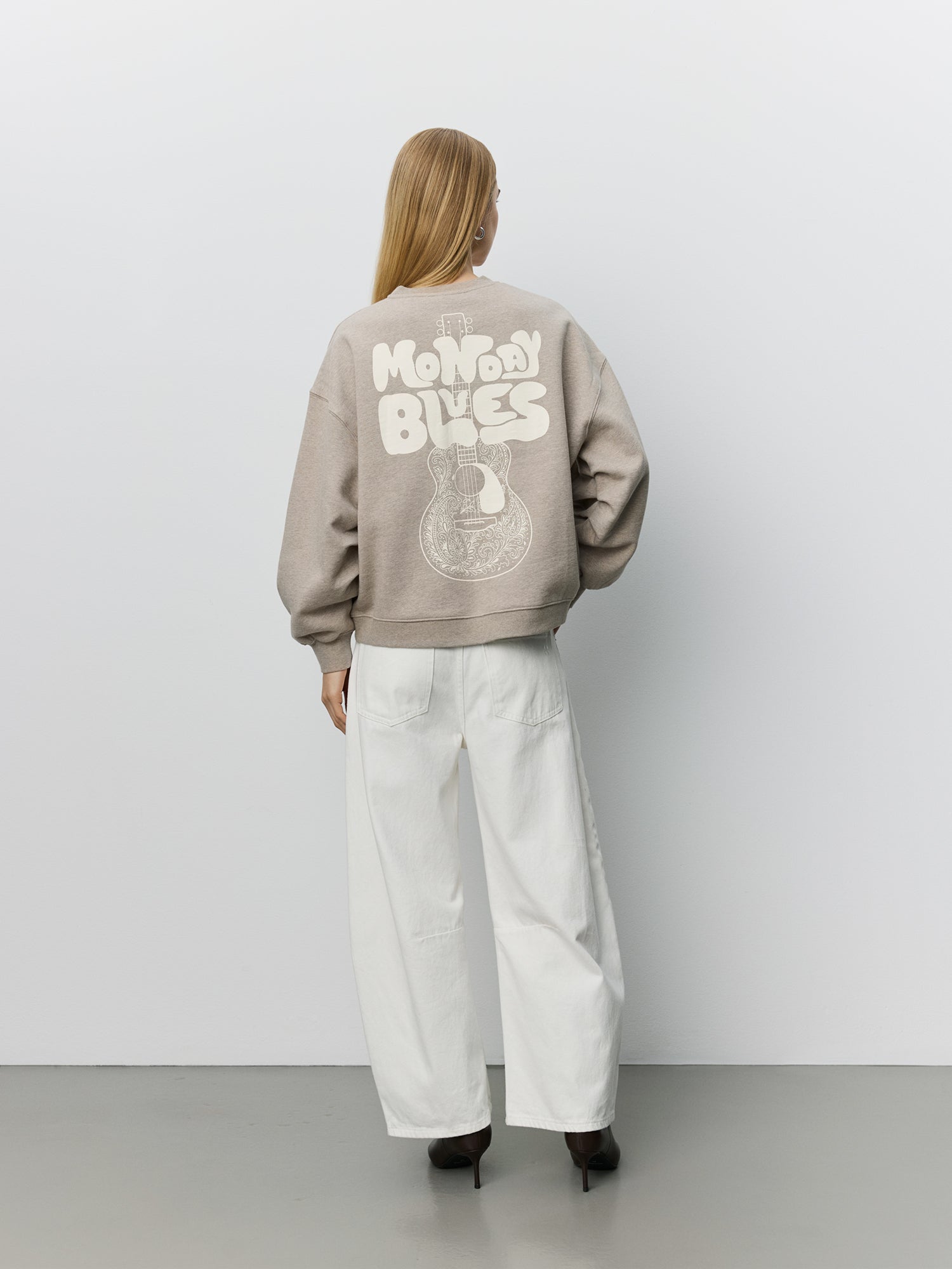 Sofie Schnoor WOMEN OTILASW PRINTED SWEATSHIRT Sweatshirt 7055 Light brown
