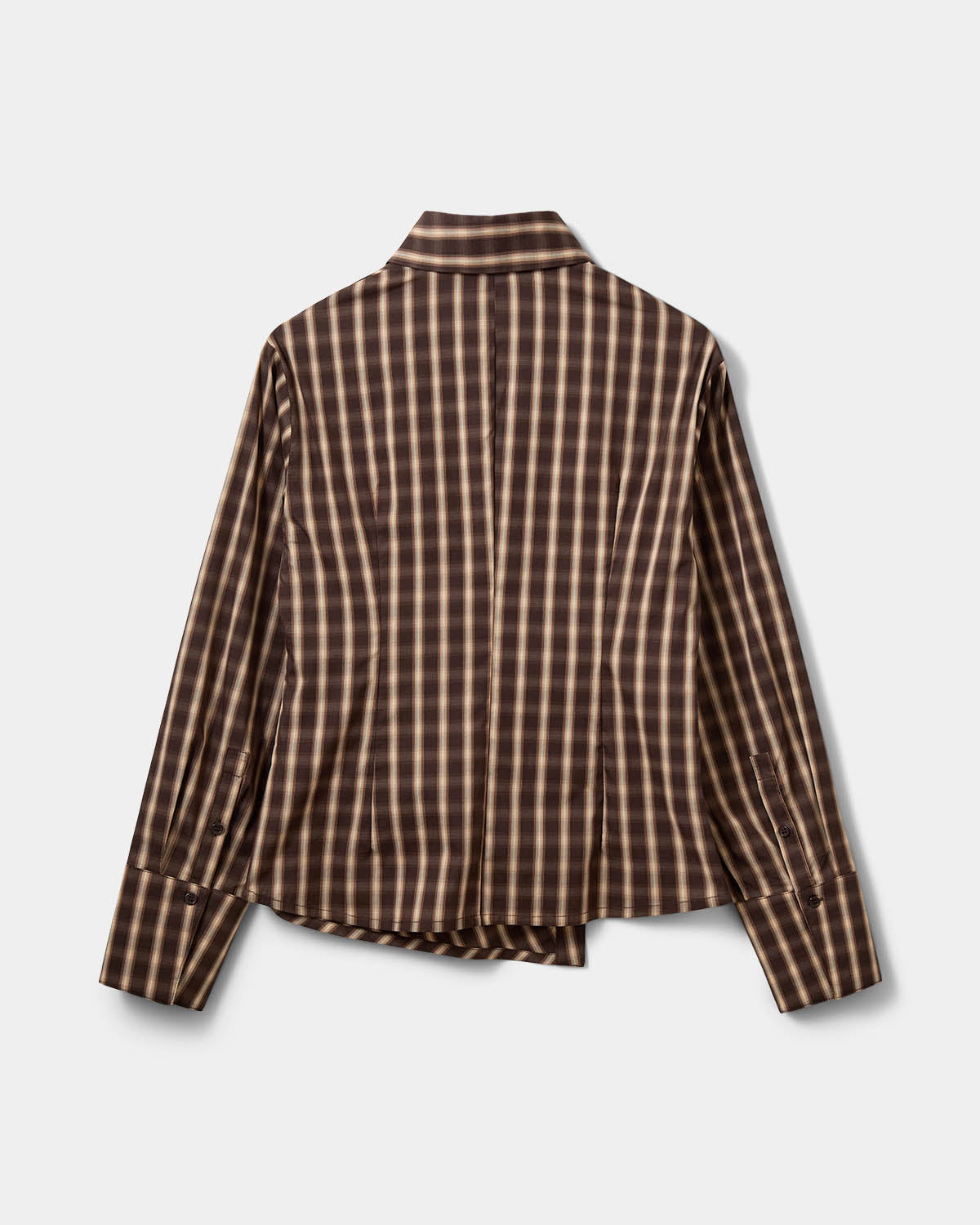Sofie Schnoor WOMEN PAIGESW ASYMMETRIC SHIRT Shirt 9007 Brown check