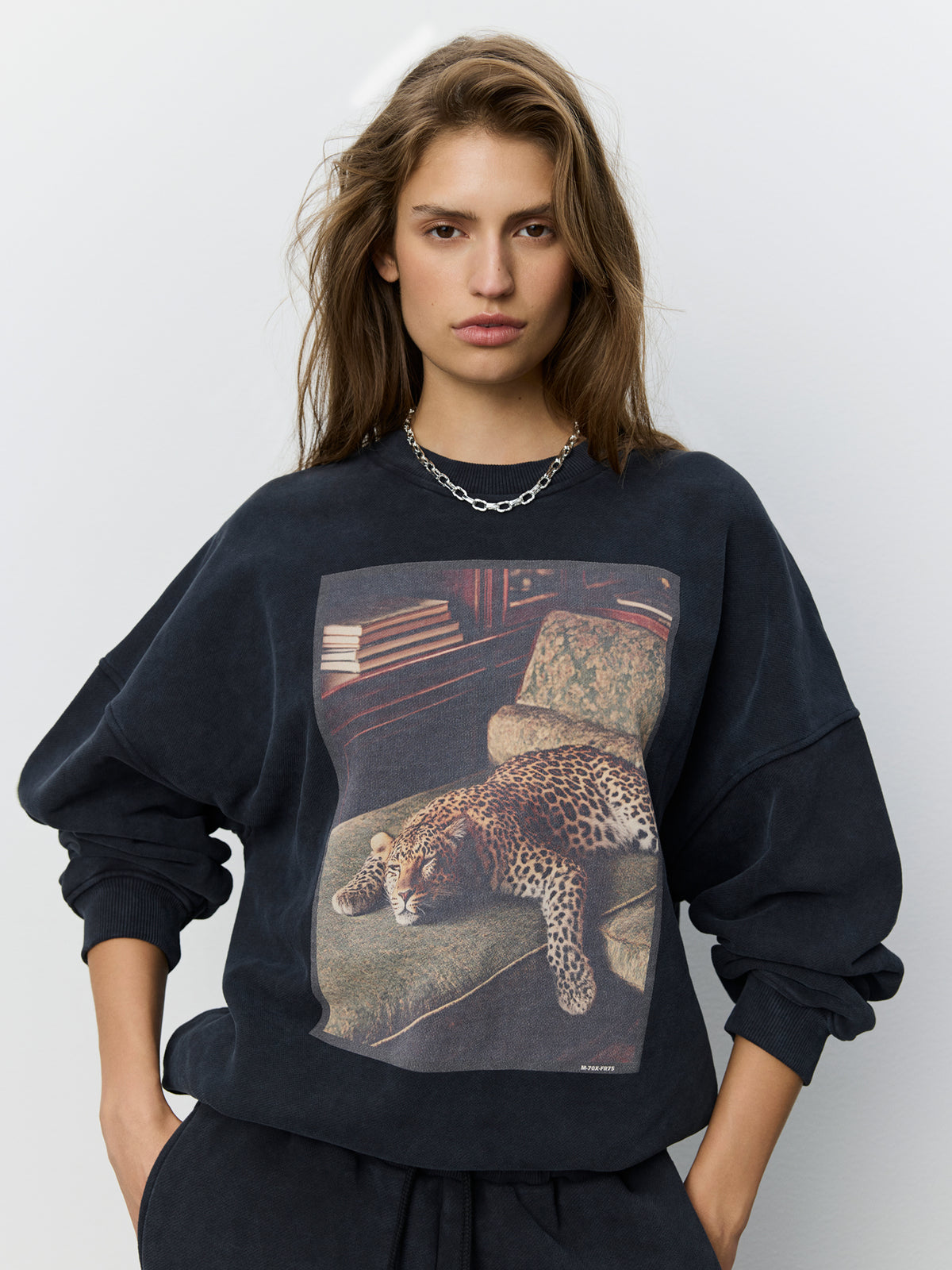 Sofie Schnoor WOMEN PAROSSW OVERSIZE SWEATSHIRT Sweatshirt 1015 Washed black