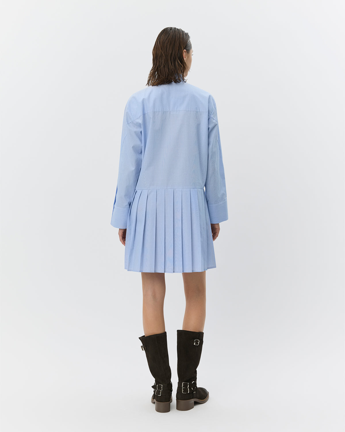 Sofie Schnoor WOMEN PENELOPASW PLEATED SHIRT DRESS Dress 5063 Light blue