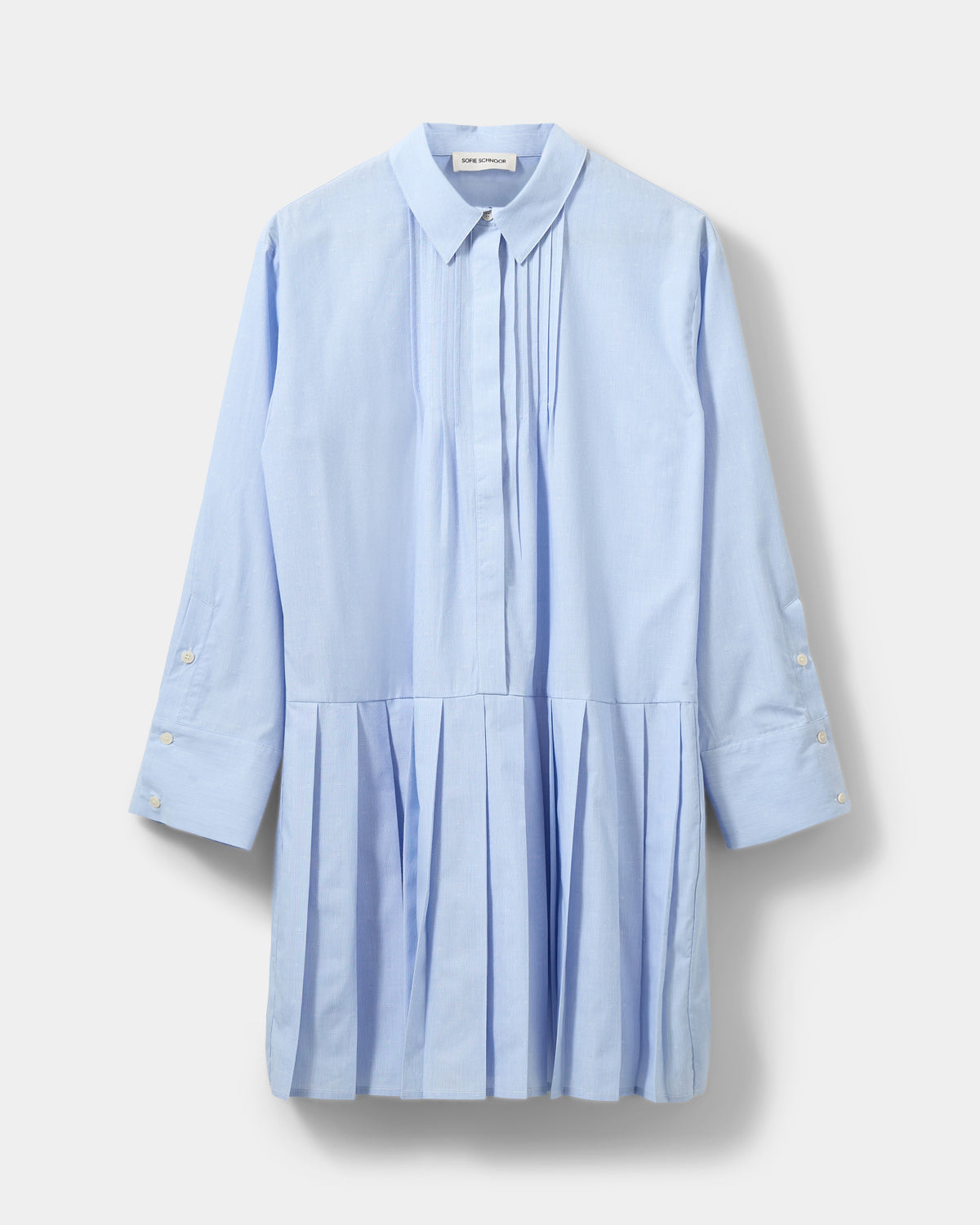 Sofie Schnoor WOMEN PENELOPASW PLEATED SHIRT DRESS Dress 5063 Light blue