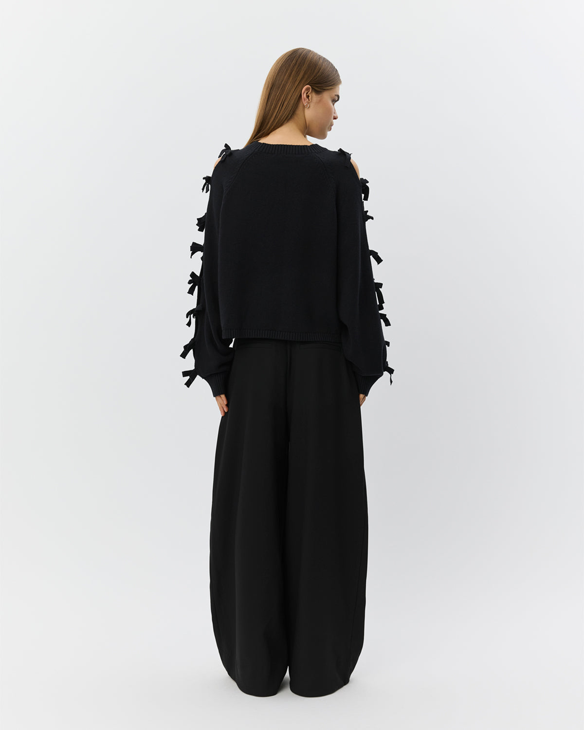 Sofie Schnoor WOMEN PERMELISW BOW KNIT SWEATER Knit 1000 Black