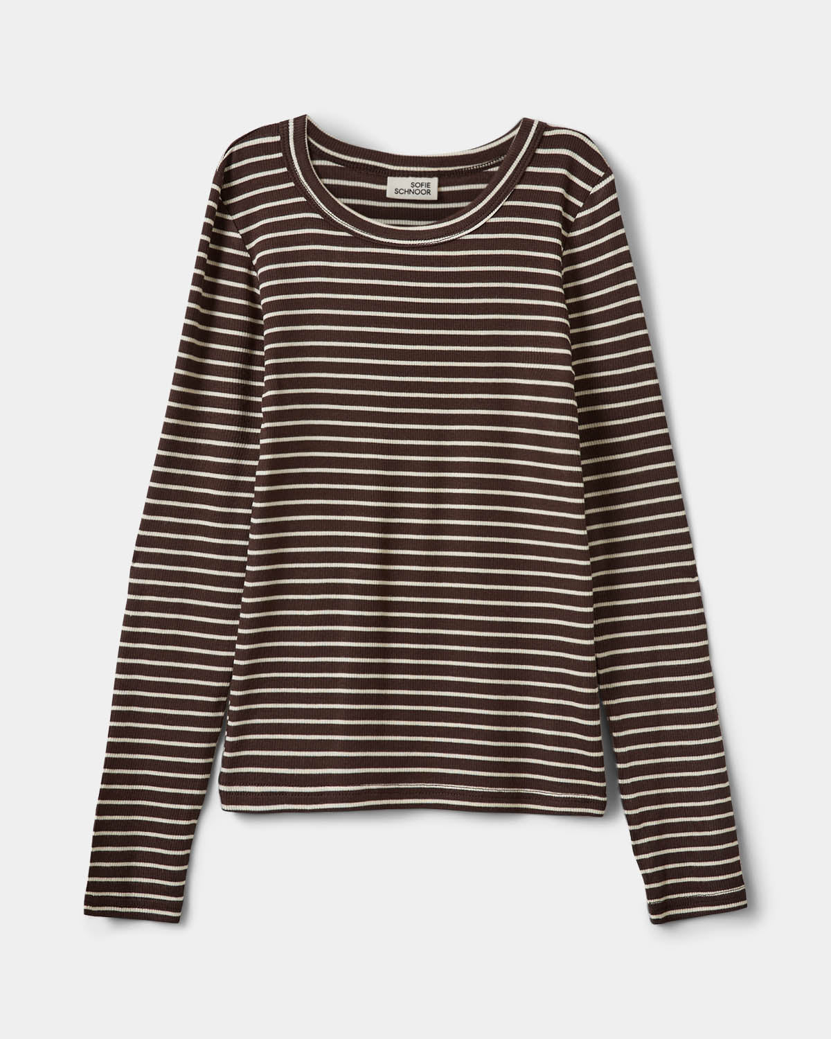 Sofie Schnoor YOUNG PETRICIASY LS T-SHIRT T-shirt 7113 Brown Striped