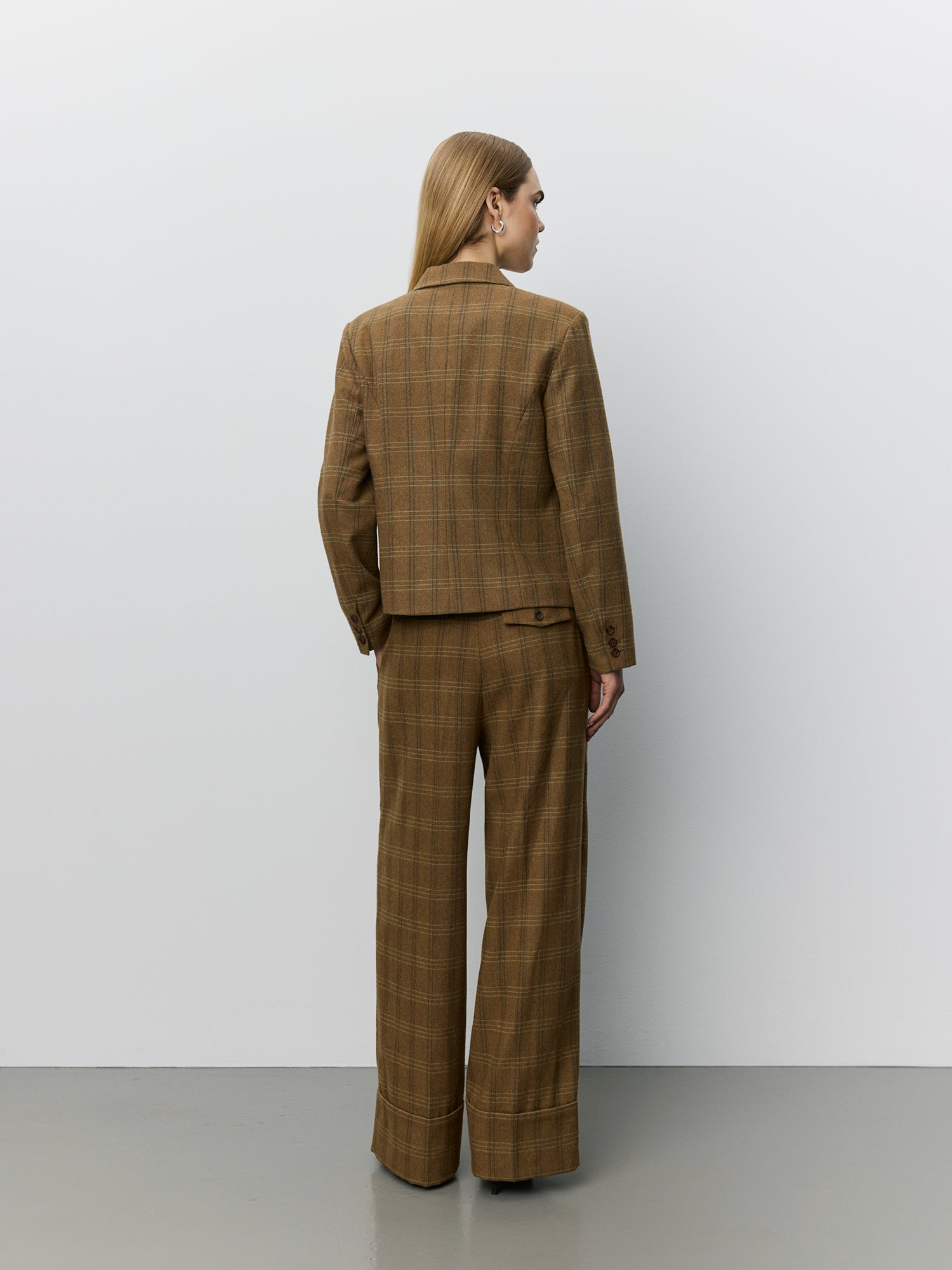 Sofie Schnoor WOMEN POPPYSW CHECKED BLAZER Blazer 9143 Maple Brown Check