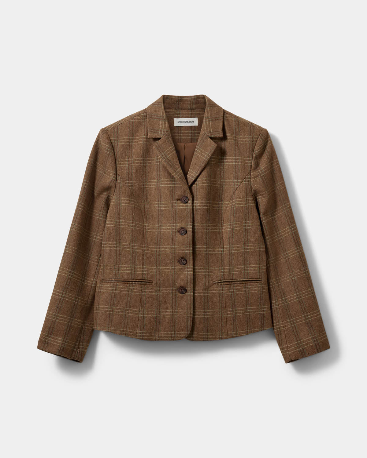 Sofie Schnoor WOMEN POPPYSW CHECKED BLAZER Blazer 9143 Maple Brown Check