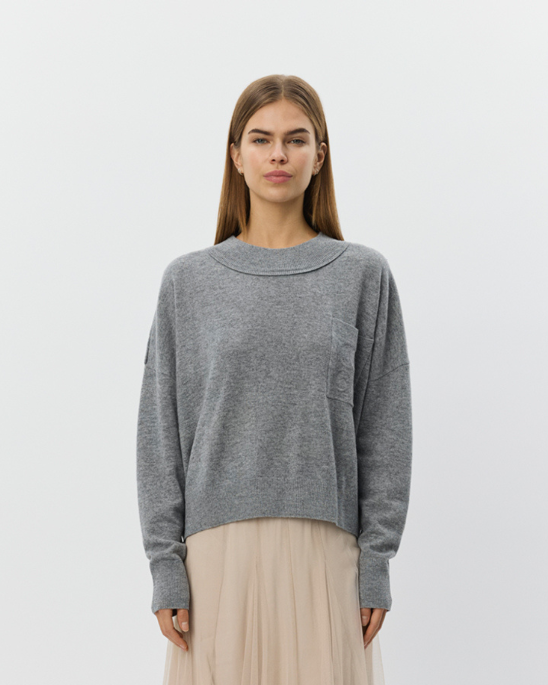 Sofie Schnoor WOMEN PORTIASW KNIT SWEATER Knit 8000 Grey Melange