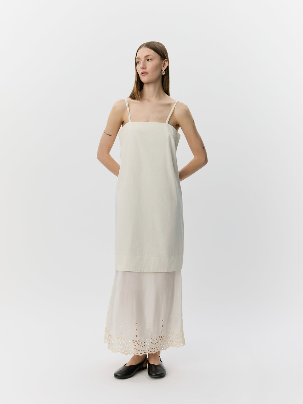 Sofie Schnoor WOMEN RAINESW DOUBLE LAYERED DRESS Dress 0159 Cream White
