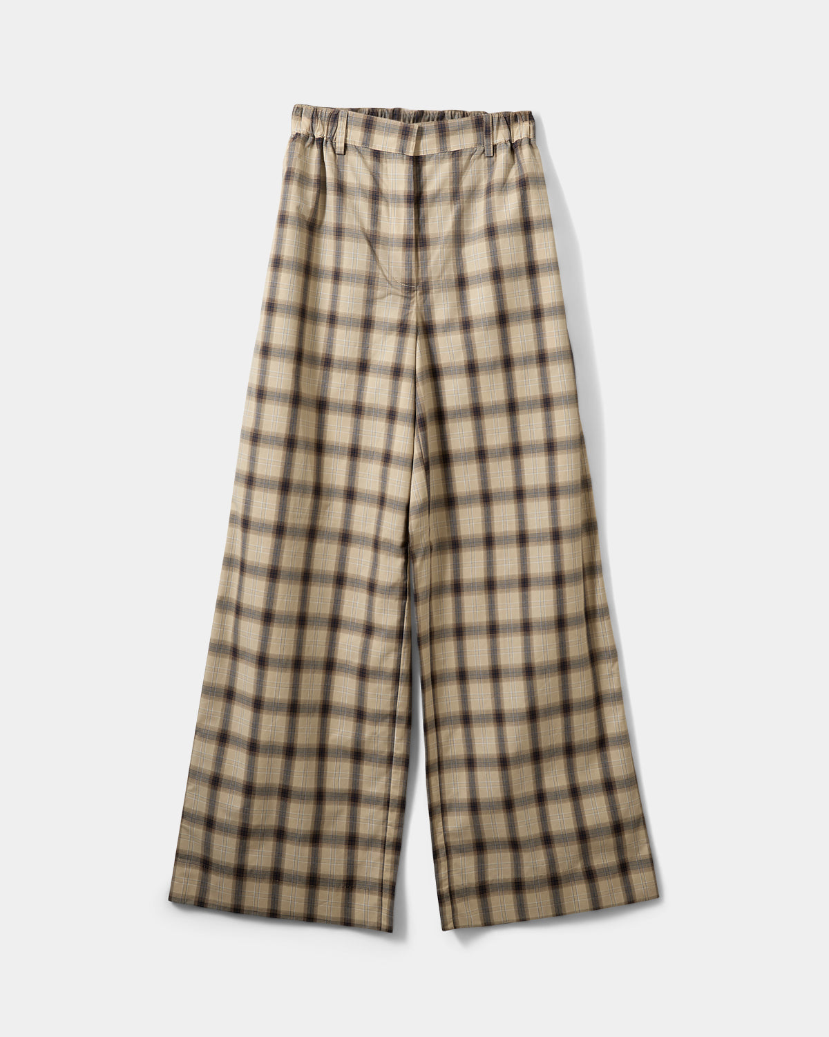 Sofie Schnoor WOMEN REINESW CHECK WIDE LEG TROUSERS Trousers 8040 Grey check