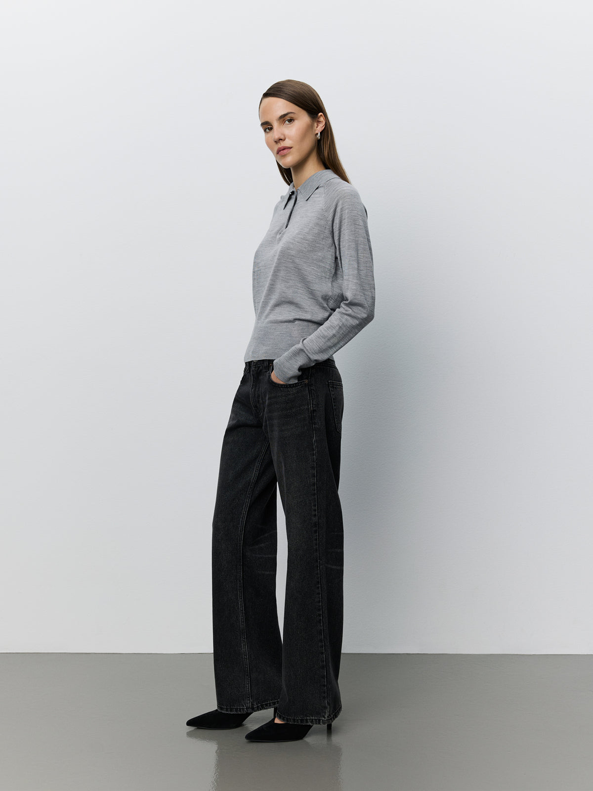 Sofie Schnoor WOMEN RIOSW MID WAIST JEANS Jeans 1024 Black washed Denim