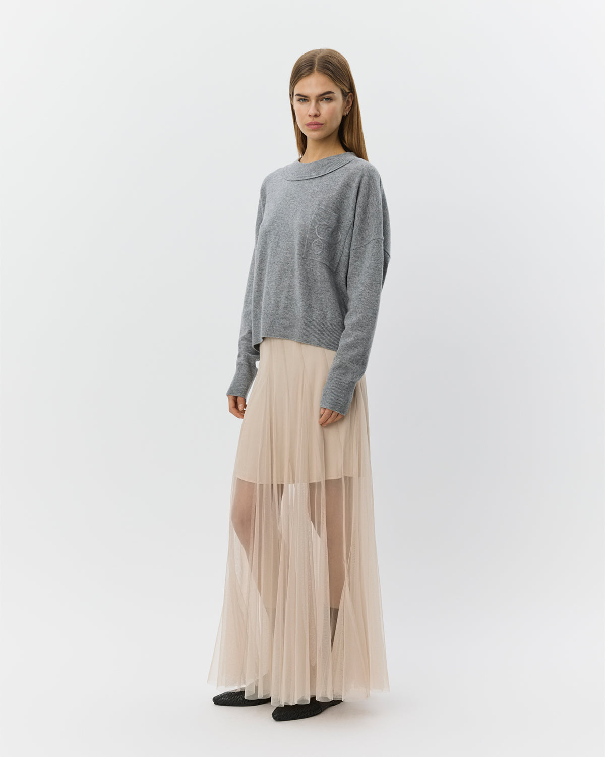 Sofie Schnoor WOMEN ROASLYSW MAXI TULLE SKIRT Skirt 7105 Light Sand