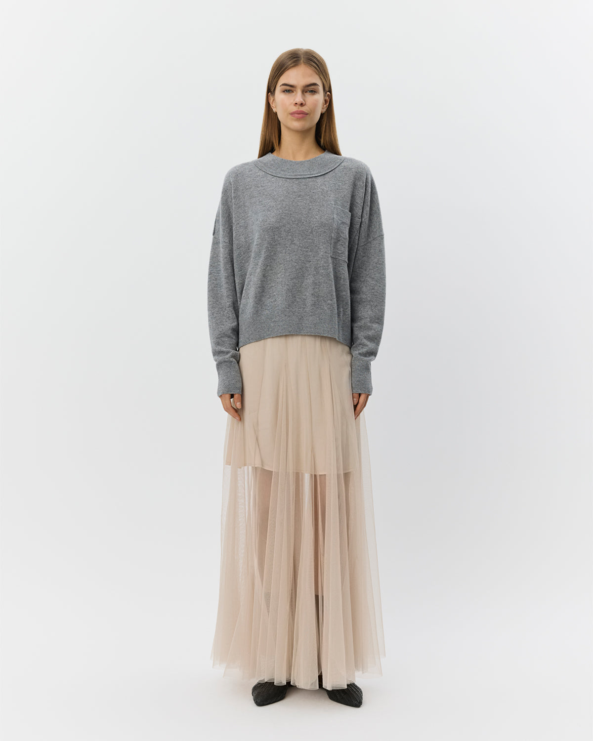 Sofie Schnoor WOMEN ROASLYSW MAXI TULLE SKIRT Skirt 7105 Light Sand