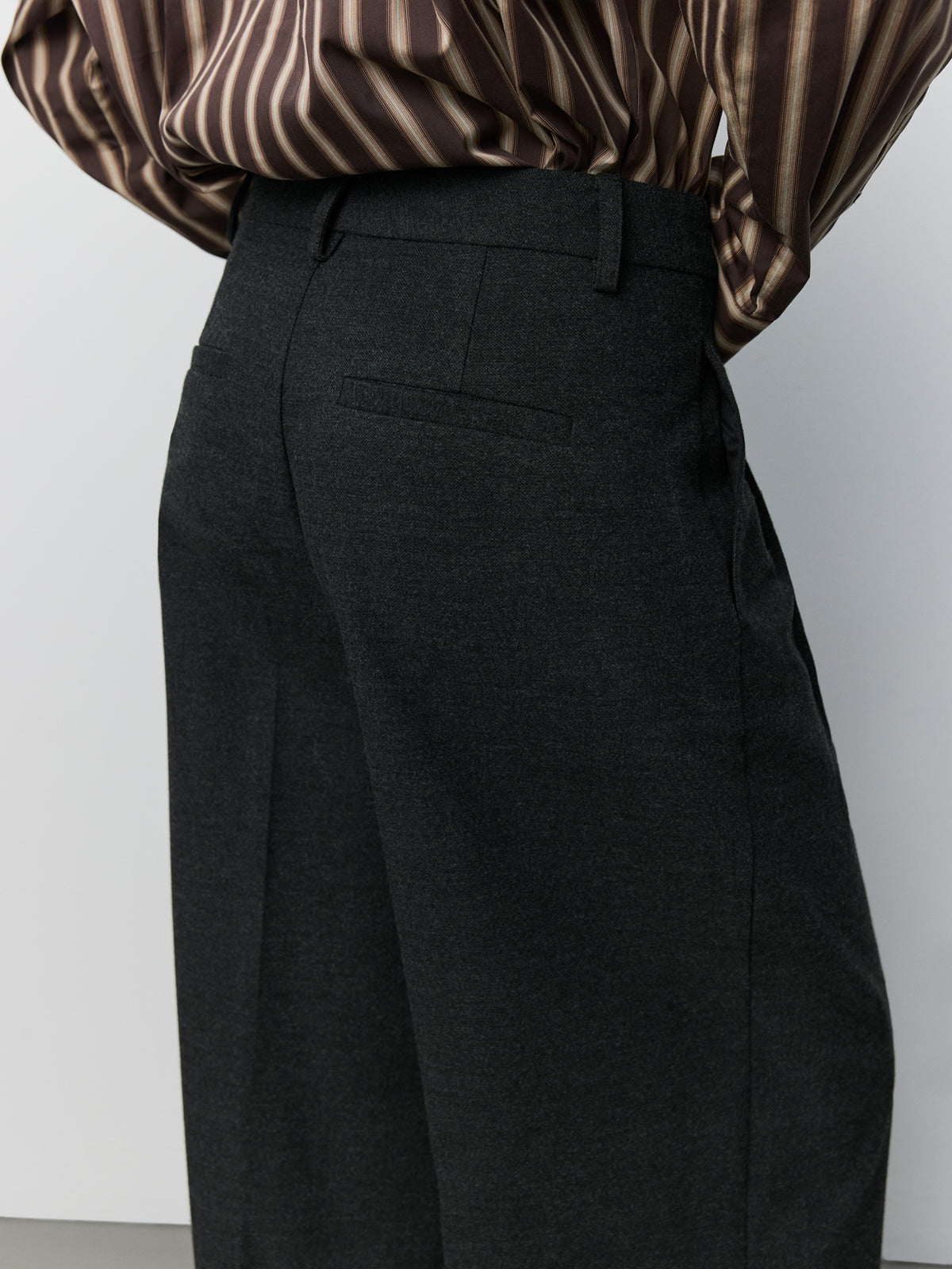 Sofie Schnoor WOMEN ROSALINDASW WIDE LEG TROUSERS Trousers 8008 Dark grey