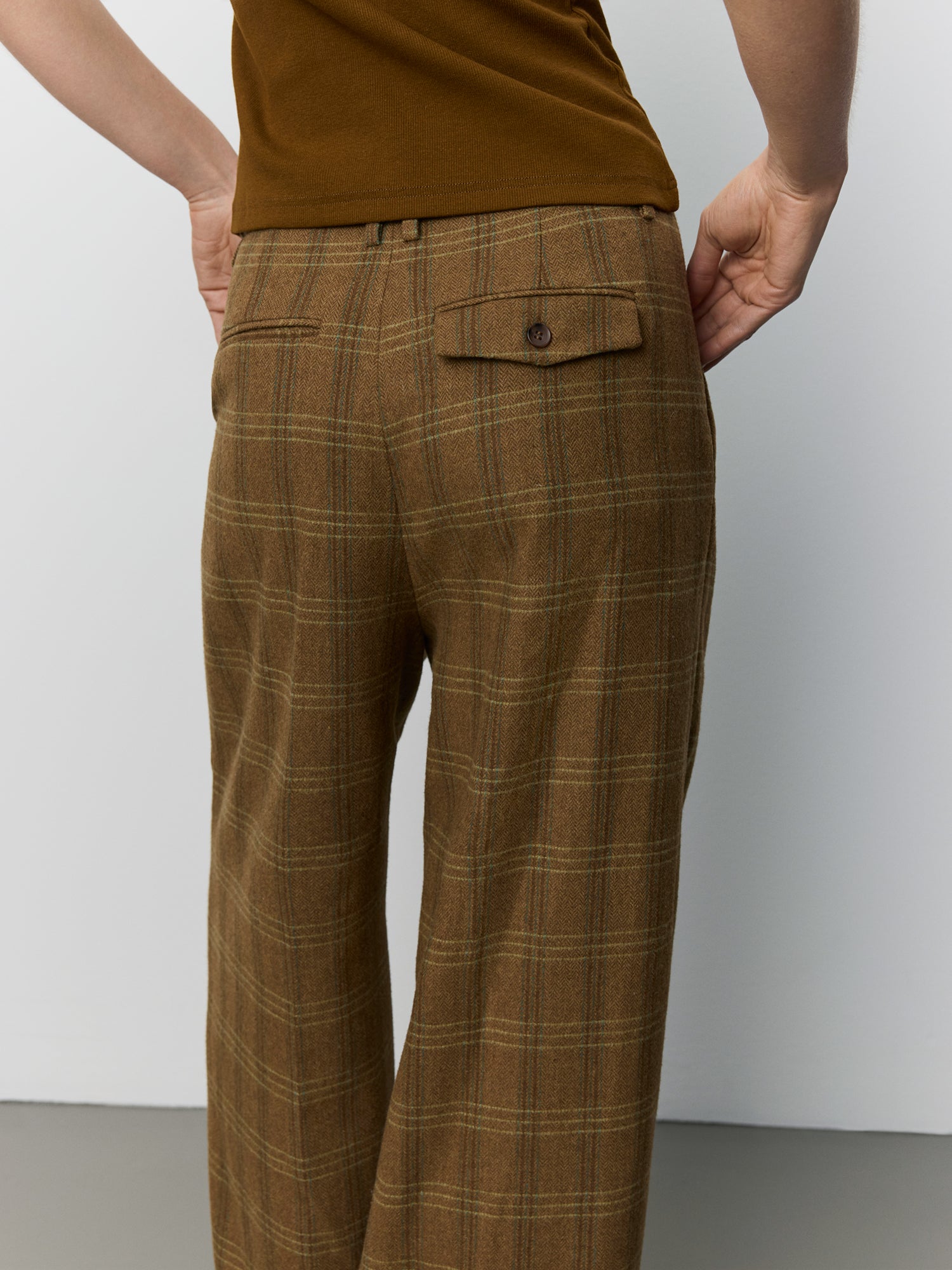 Sofie Schnoor WOMEN ROSANASW CHECKED TROUSERS Trousers 9143 Maple Brown Check