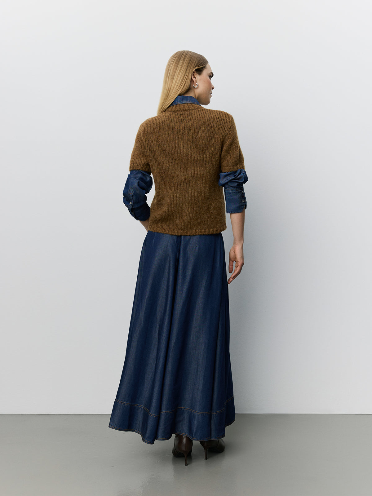 Sofie Schnoor WOMEN SAGASW SHORT SLEEVE KNIT SWEATER Knit 7164 Maple Brown