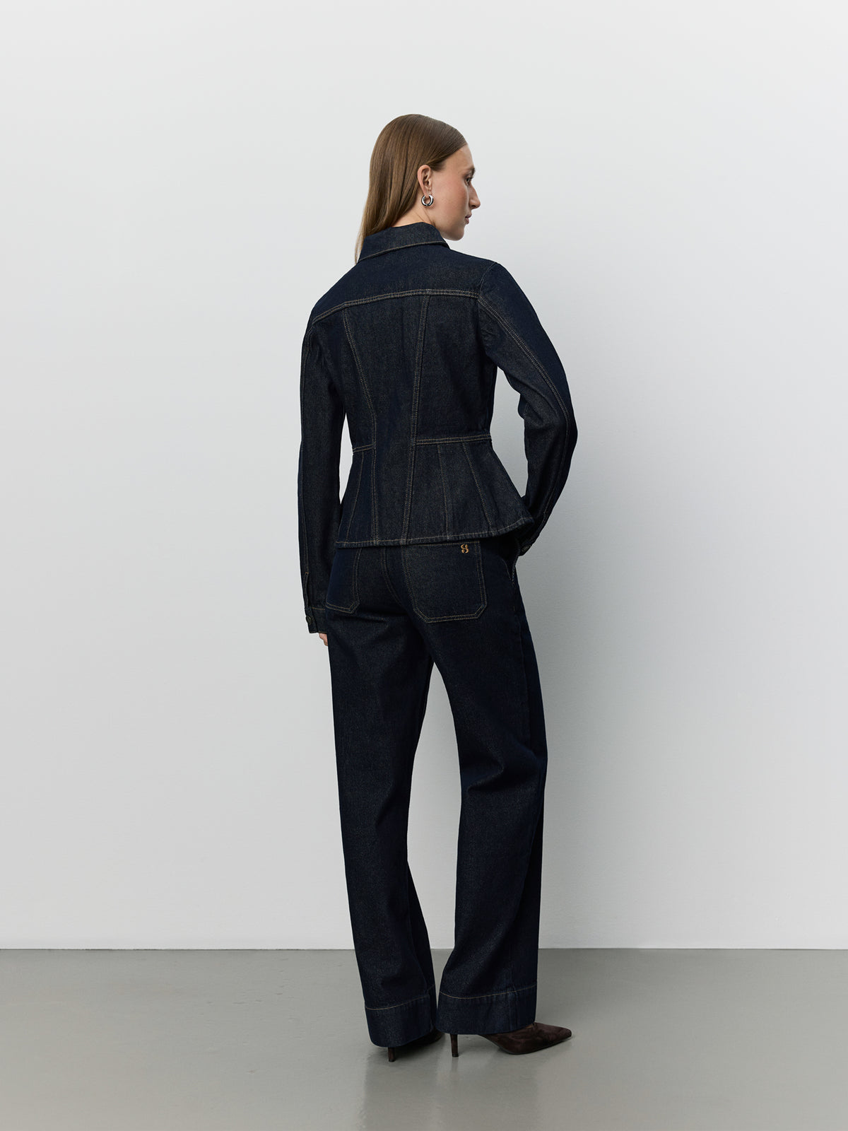 Sofie Schnoor WOMEN SAVAKISW RAW DENIM JACKET Jacket 5090 Dark denim blue