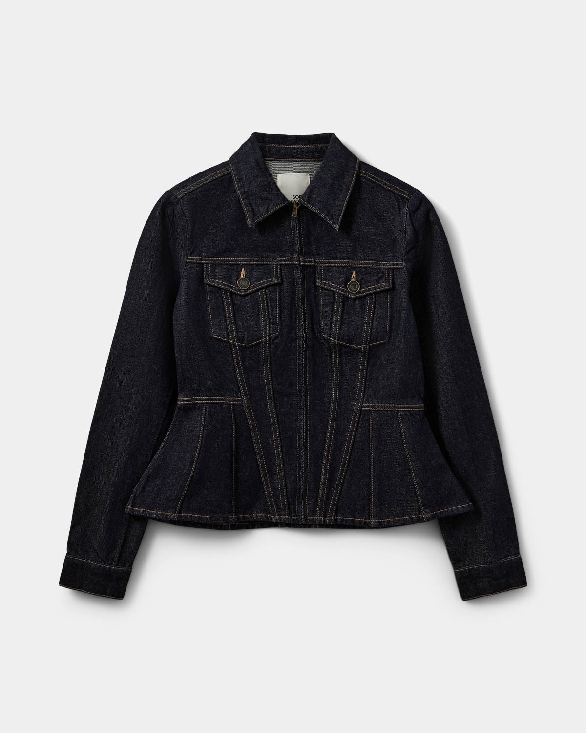 Sofie Schnoor WOMEN SAVAKISW RAW DENIM JACKET Jacket 5090 Dark denim blue
