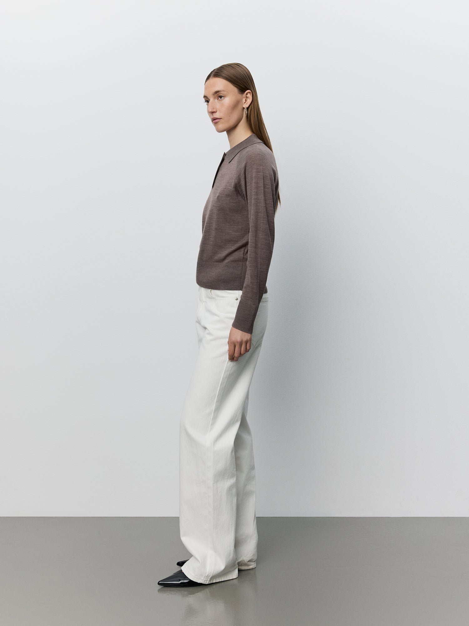 Sofie Schnoor WOMEN SELENESW KNIT POLO Knit 7071 Brown melange