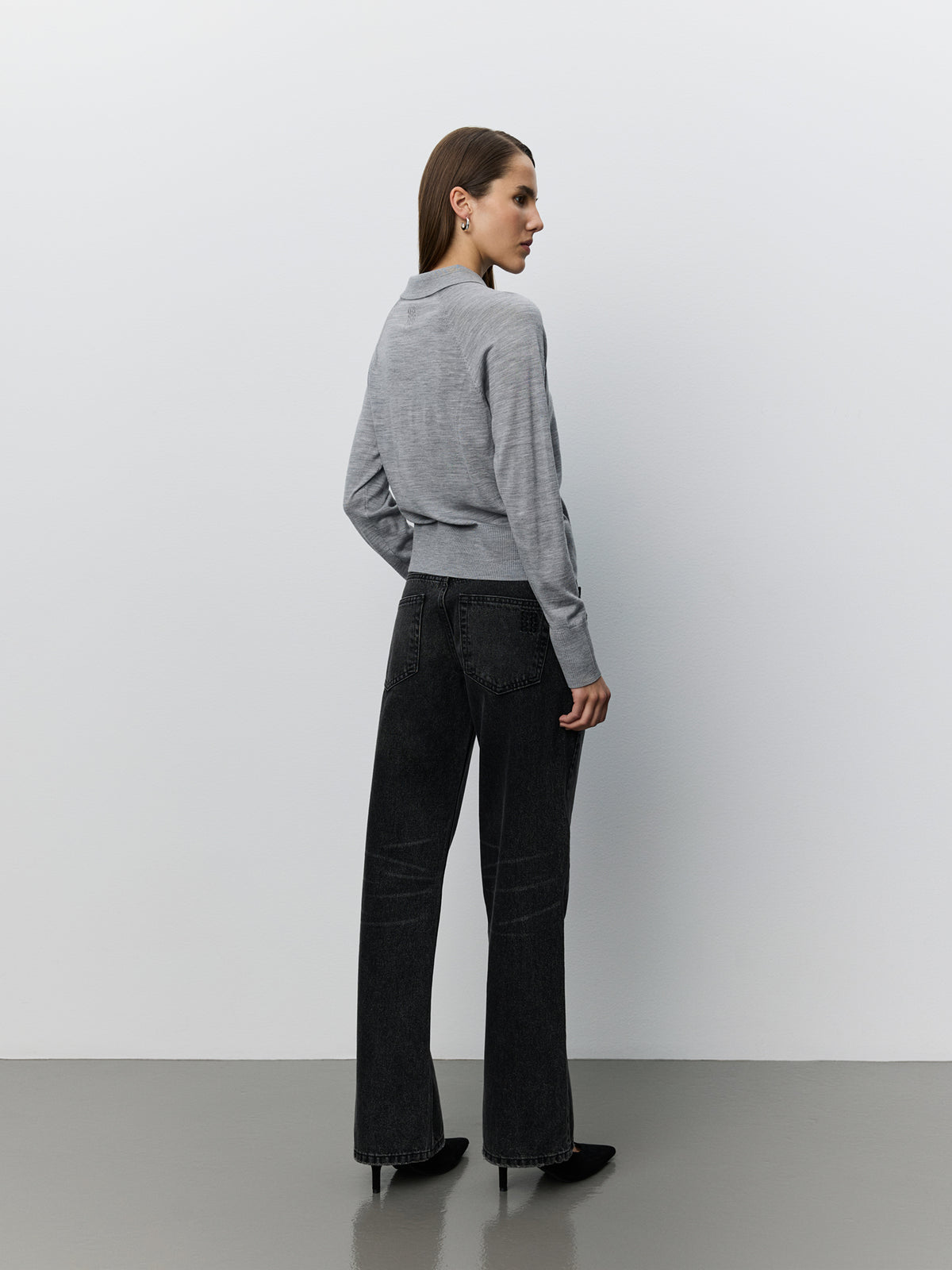 Sofie Schnoor WOMEN SELENESW KNIT POLO Knit 8000 Grey Melange
