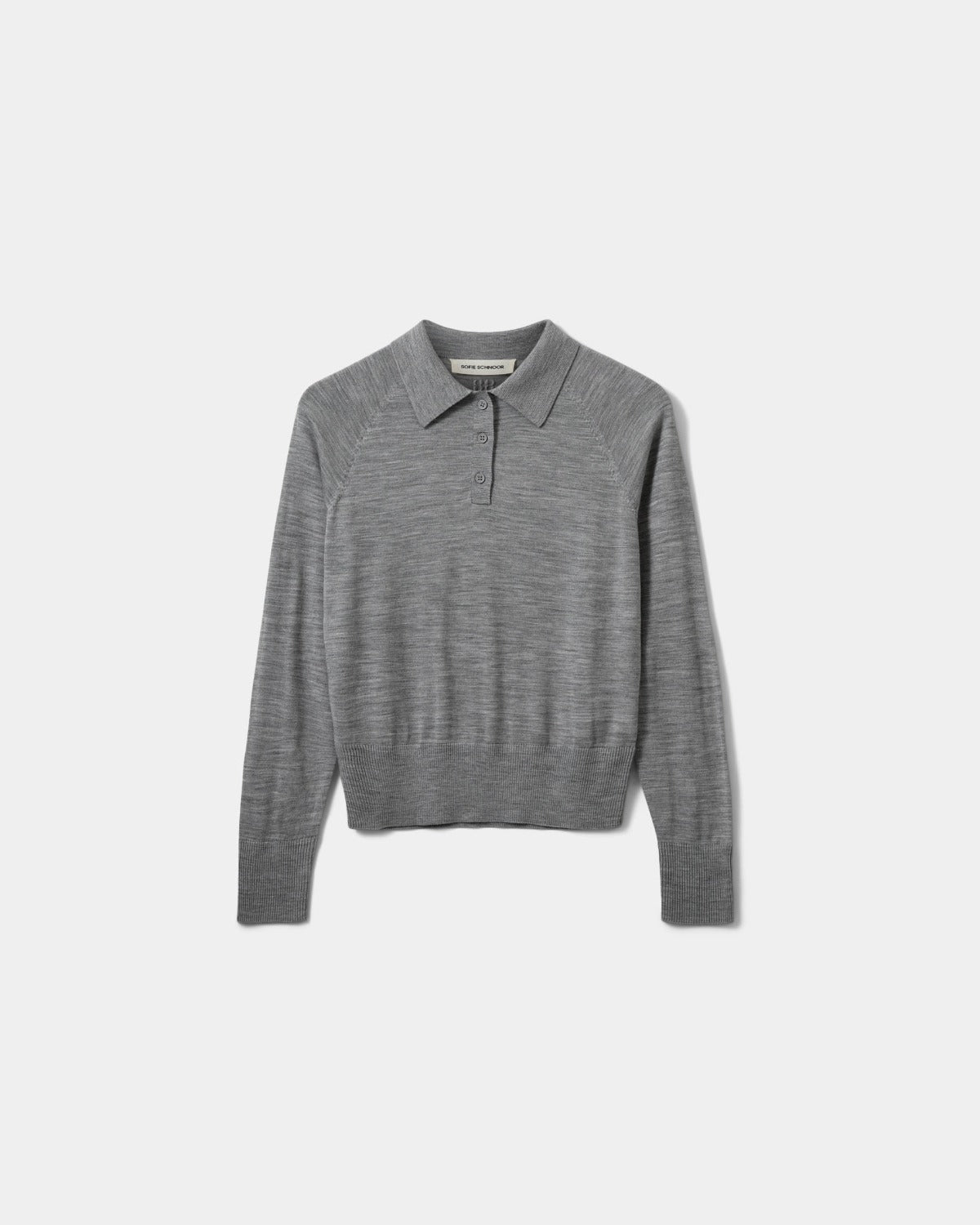 Sofie Schnoor WOMEN SELENESW KNIT POLO Knit 8000 Grey Melange