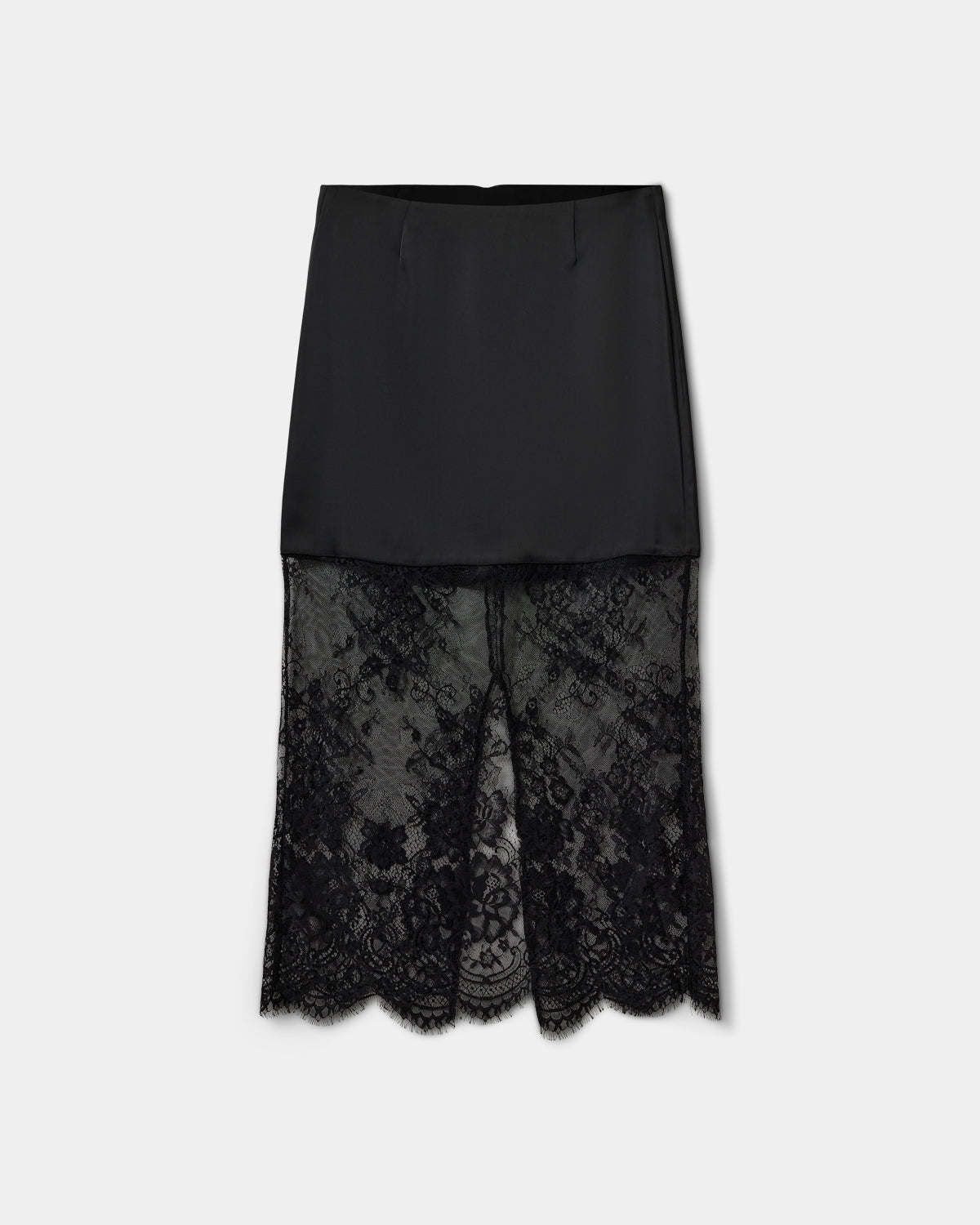 Sofie Schnoor WOMEN SELENESW SATIN MAXI SKIRT Skirt 1000 Black