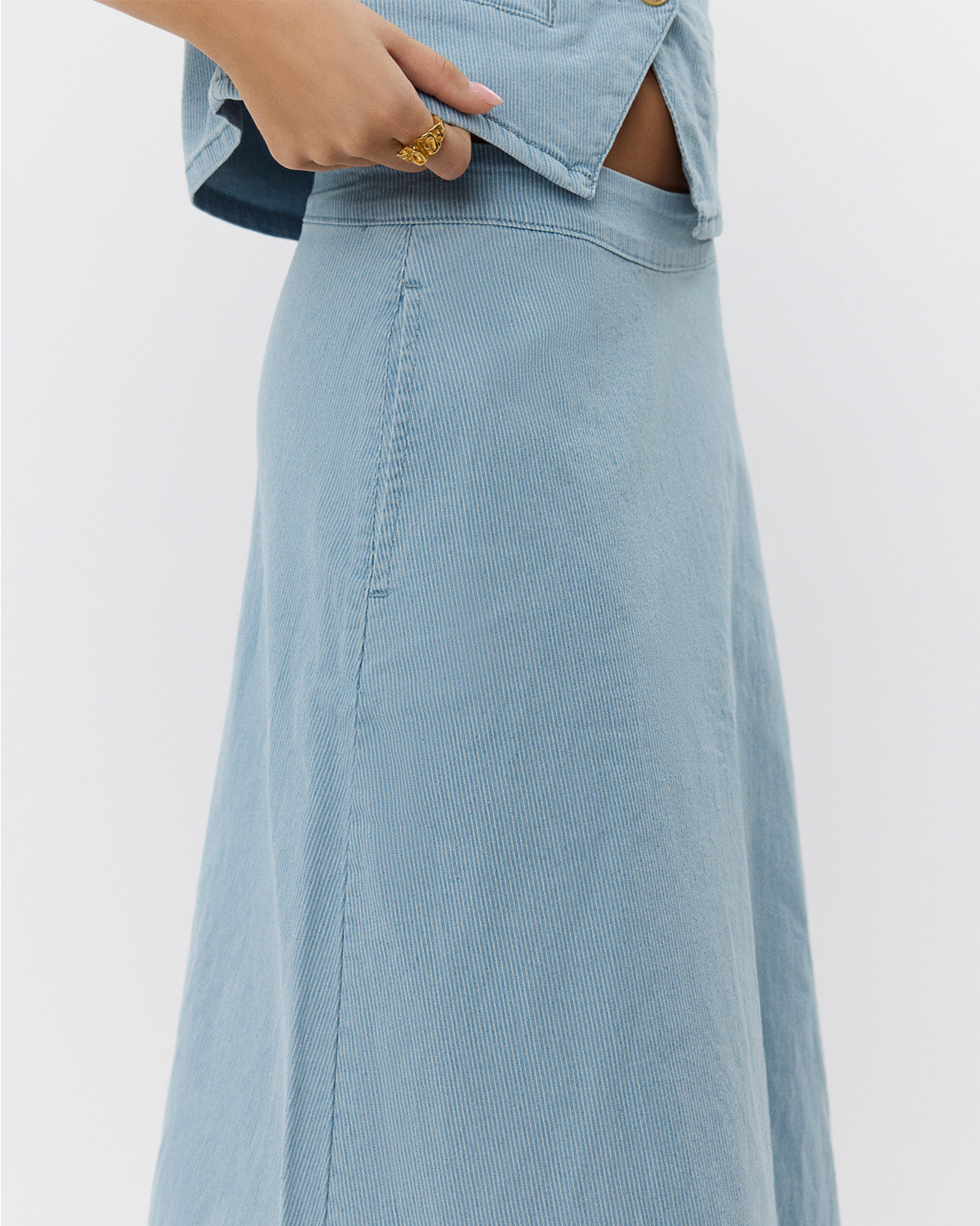 Sofie Schnoor WOMEN SELIASW SKIRT Skirt 5094 Light Blue striped
