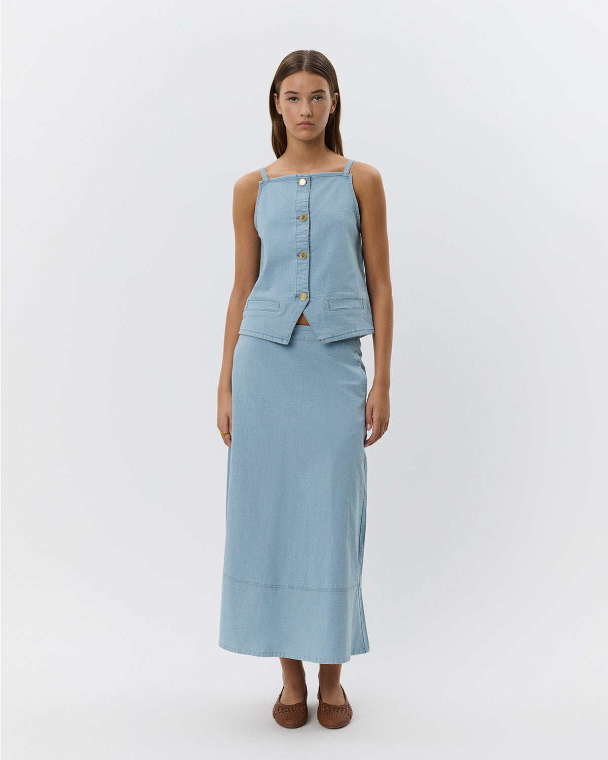 Sofie Schnoor WOMEN SELIASW SKIRT Skirt 5094 Light Blue striped