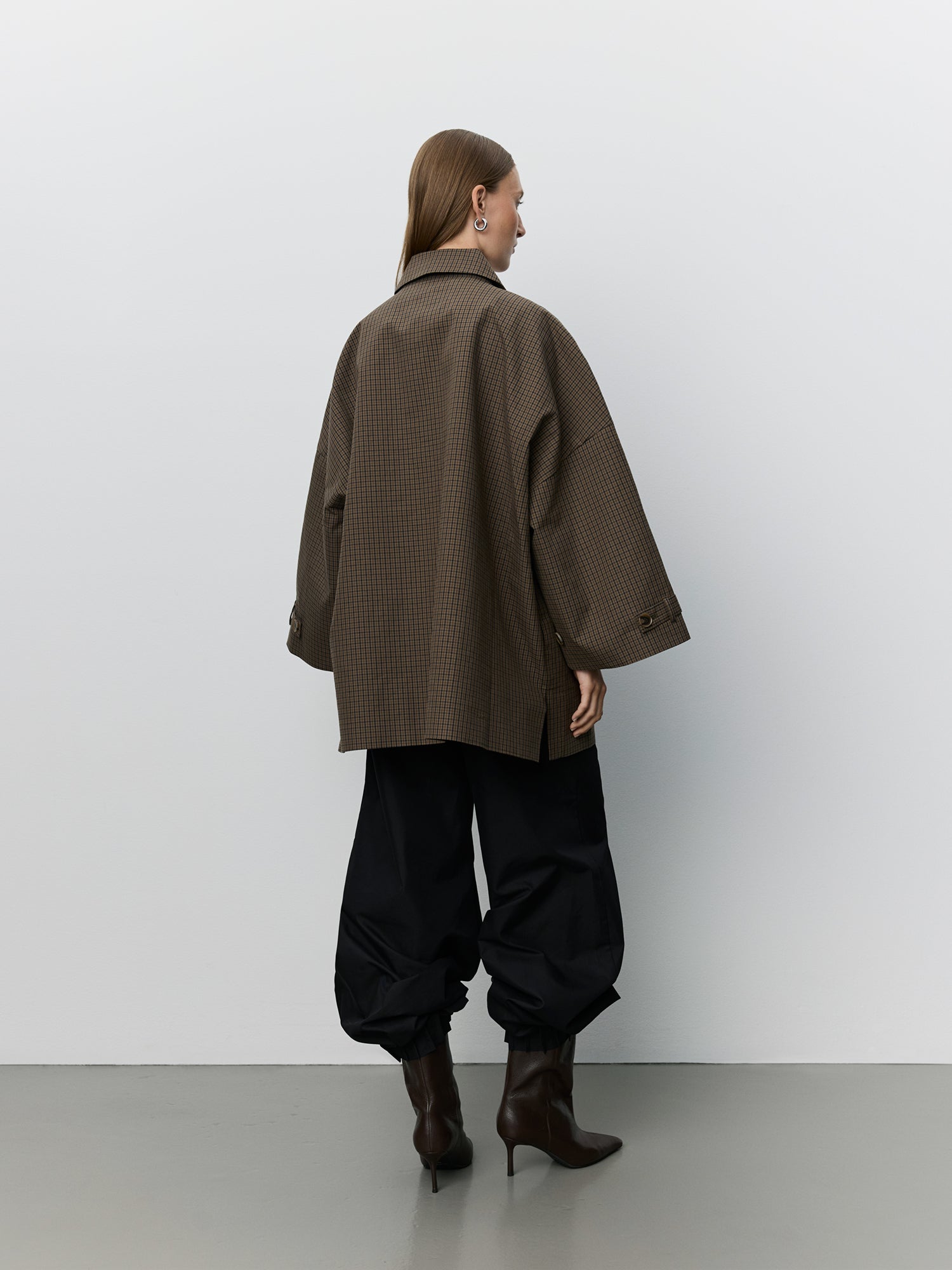 Sofie Schnoor WOMEN SELINASW OVERSIZED COAT Jacket 9007 Brown check
