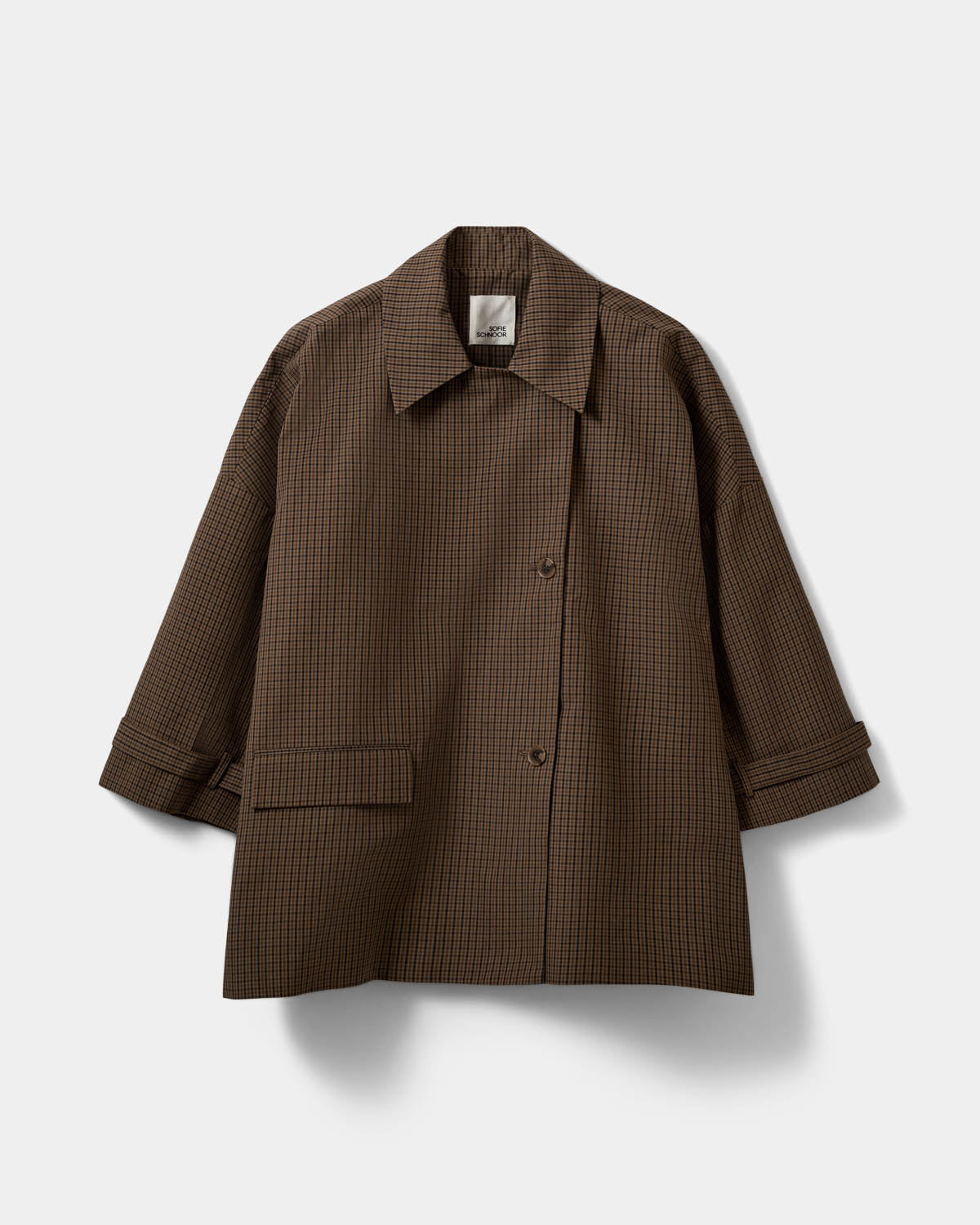 Sofie Schnoor WOMEN SELINASW OVERSIZED COAT Jacket 9007 Brown check