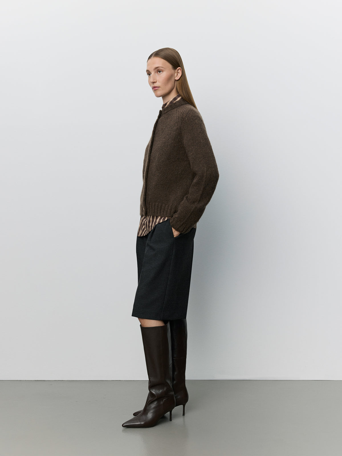 Sofie Schnoor WOMEN SELMASW KNIT CARDIGAN Cardigan 7025 Dark brown