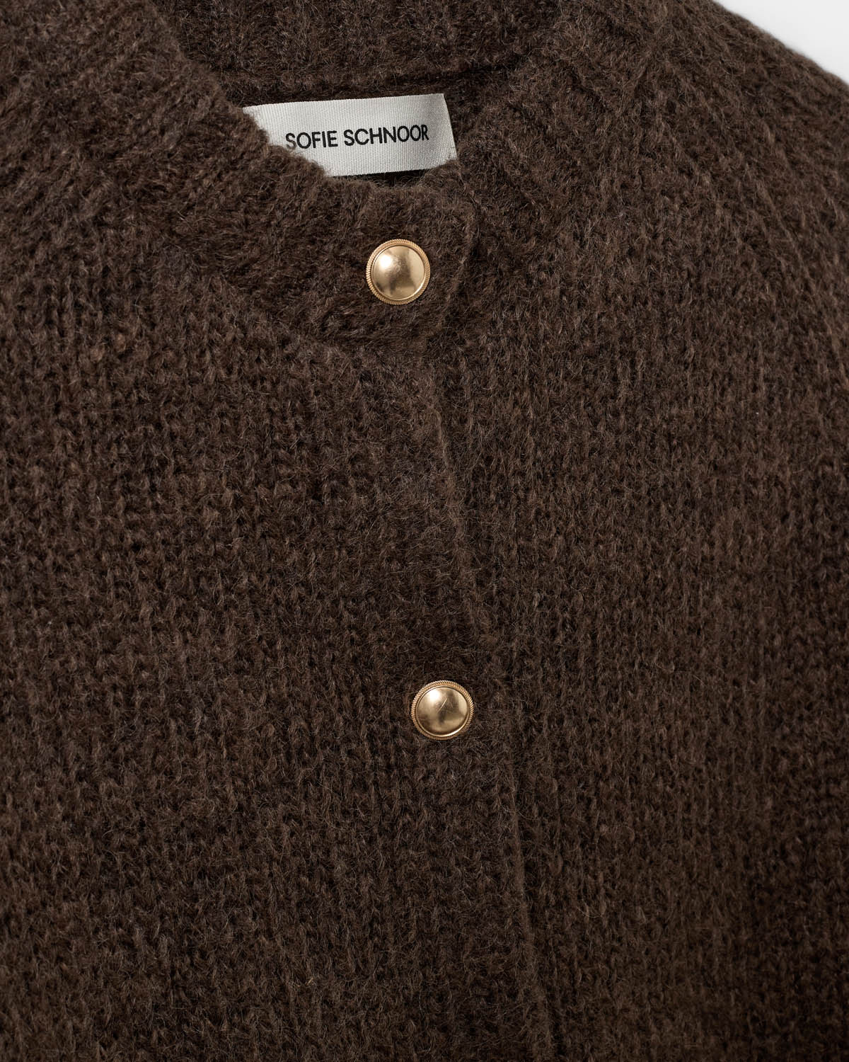 Sofie Schnoor WOMEN SELMASW KNIT CARDIGAN Cardigan 7025 Dark brown