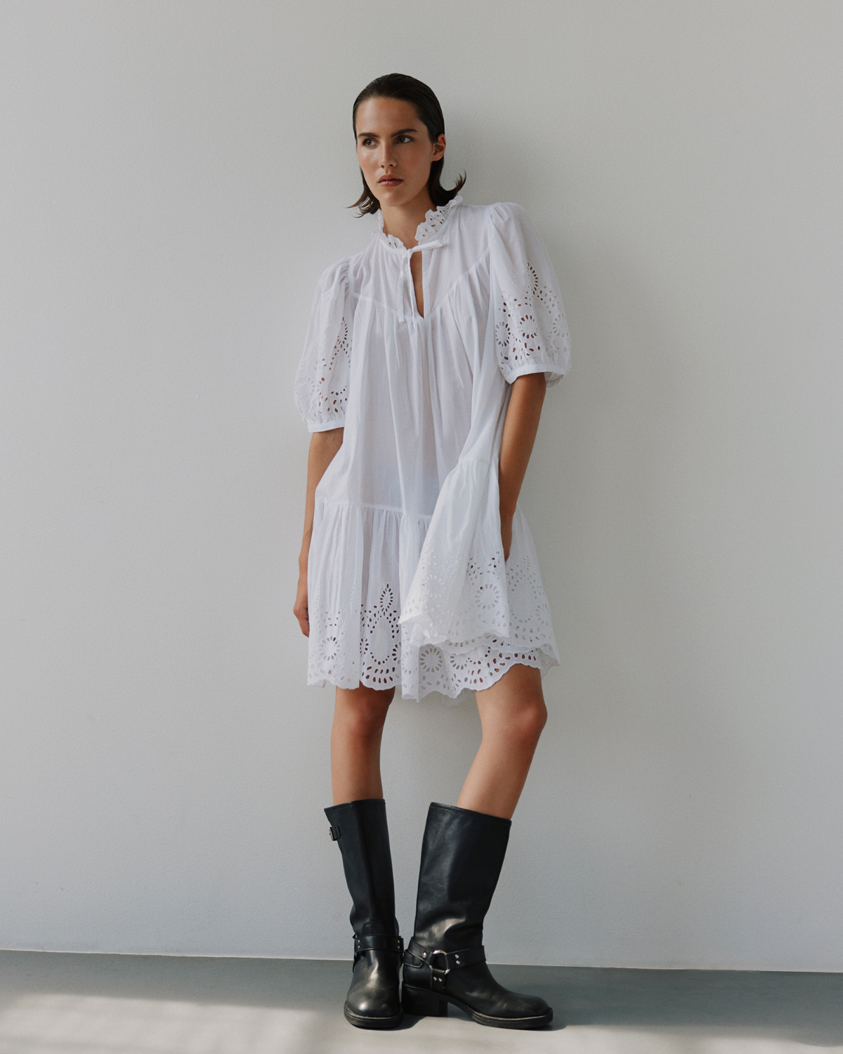 Sofie Schnoor WOMEN SIBBASW DRESS Dress 0124 Snow white